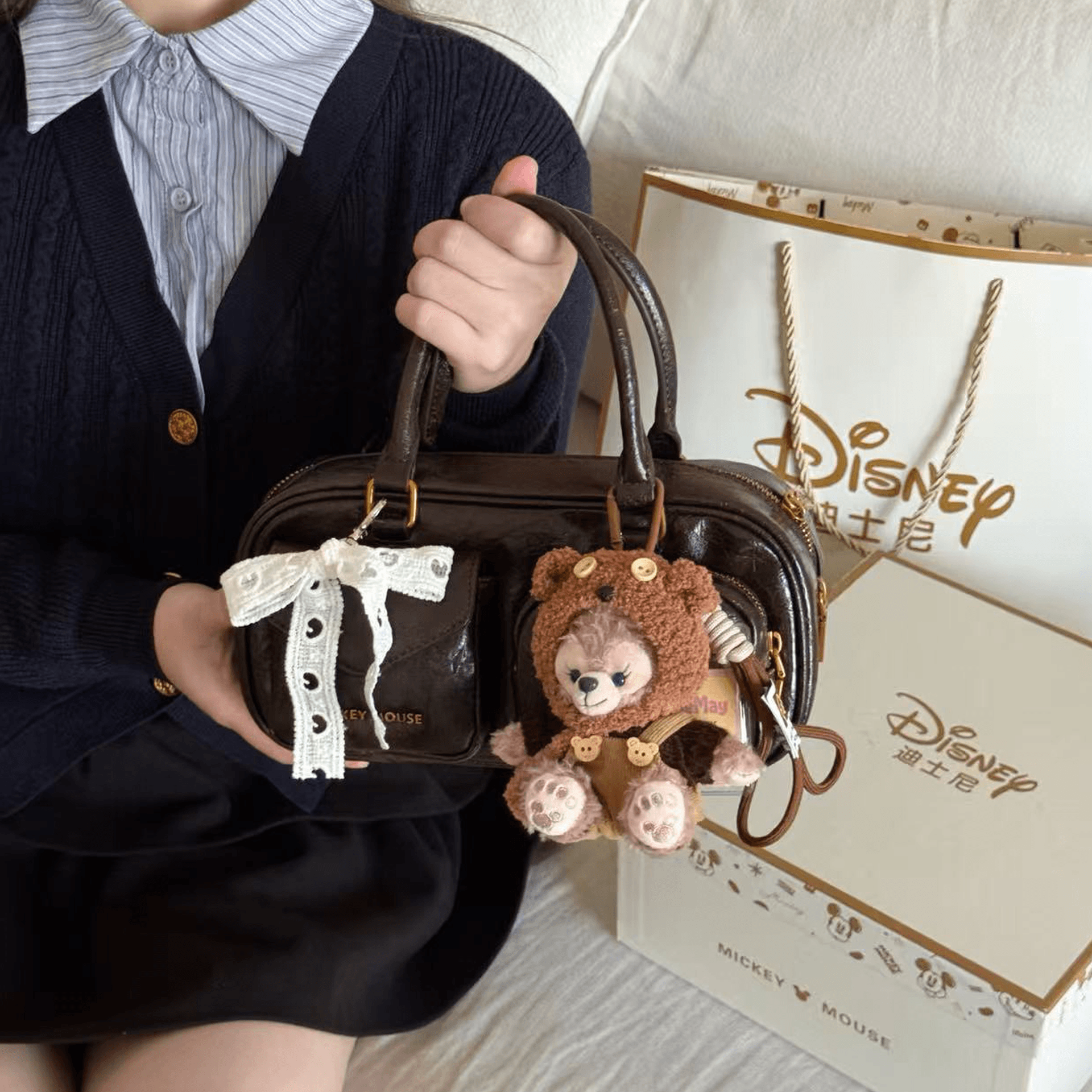 Сумка Disney ПУ (полиуретан) Через плечо Сумки Женские Темно-кофейный - изображение 5