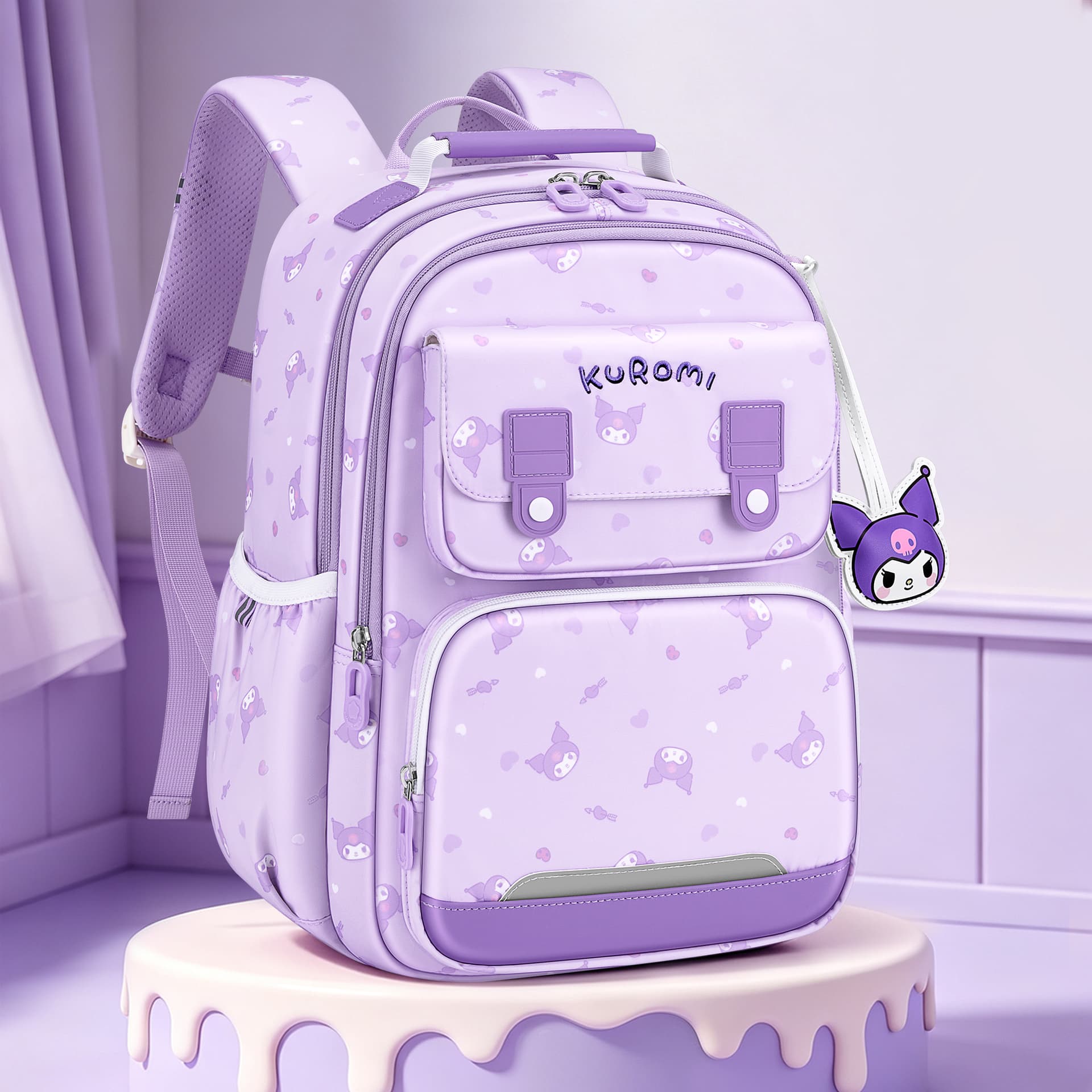 Sanrio Рюкзаки Kuromi Фиолетовый (Брелок Включен) Kids - изображение 4