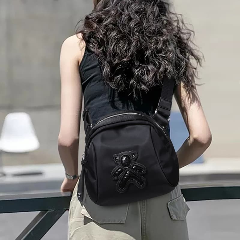 Сумка через плечо VINEY Crossbody сумки Black Women's - изображение 3