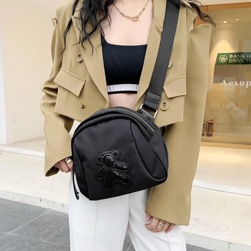 Сумка через плечо VINEY Crossbody сумки Black Women's - изображение 4