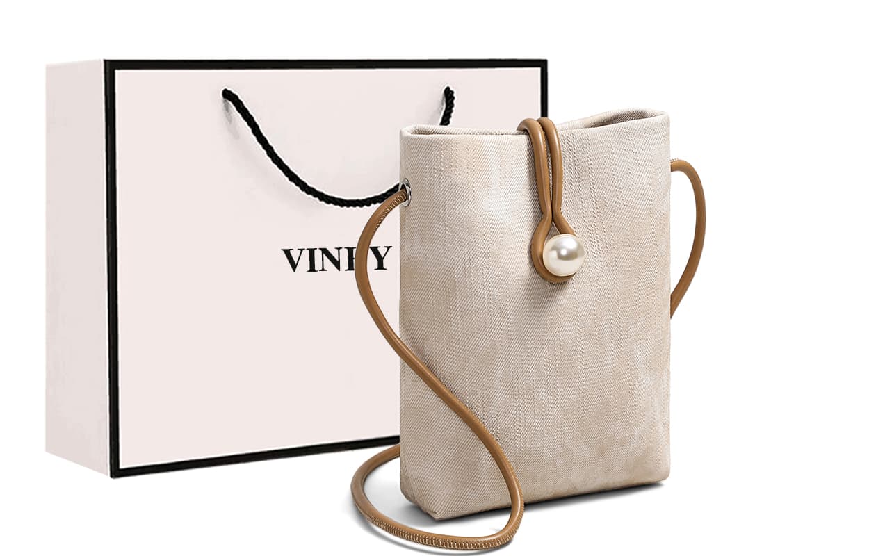 Мини-сумка VINEY Чехол для телефона из синтетической кожи сумка через плечо сумка на плечо стандартная женская экрю - изображение 2