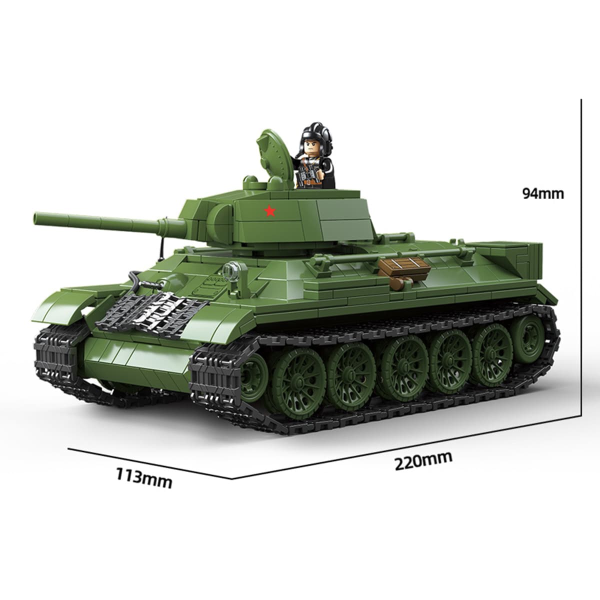 Конструктор QUAN GUAN T-34 1013pcs 100276T-3476 - изображение 6
