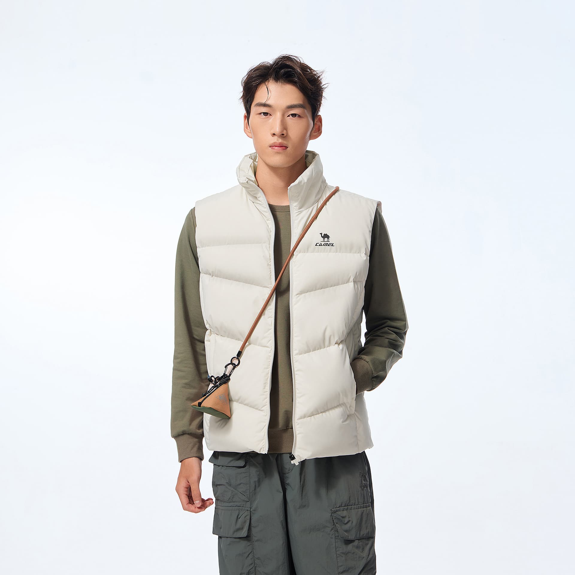Куртка Camel Warm Fleece Collection Мужской пуховый жилет - изображение 13