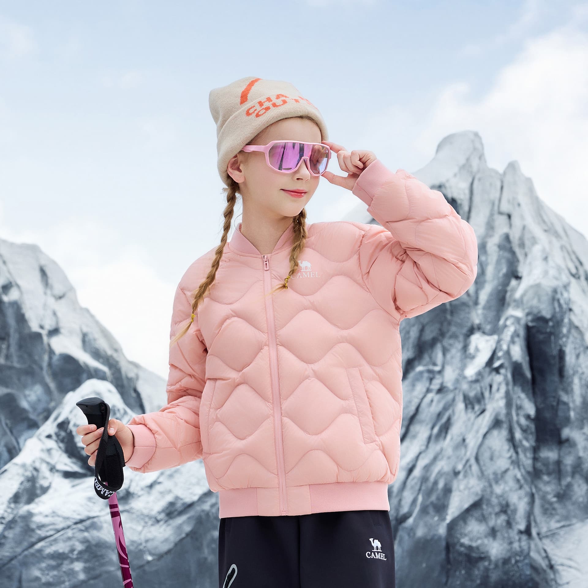 Верблюжий цвет Kids Пуховики - изображение 3