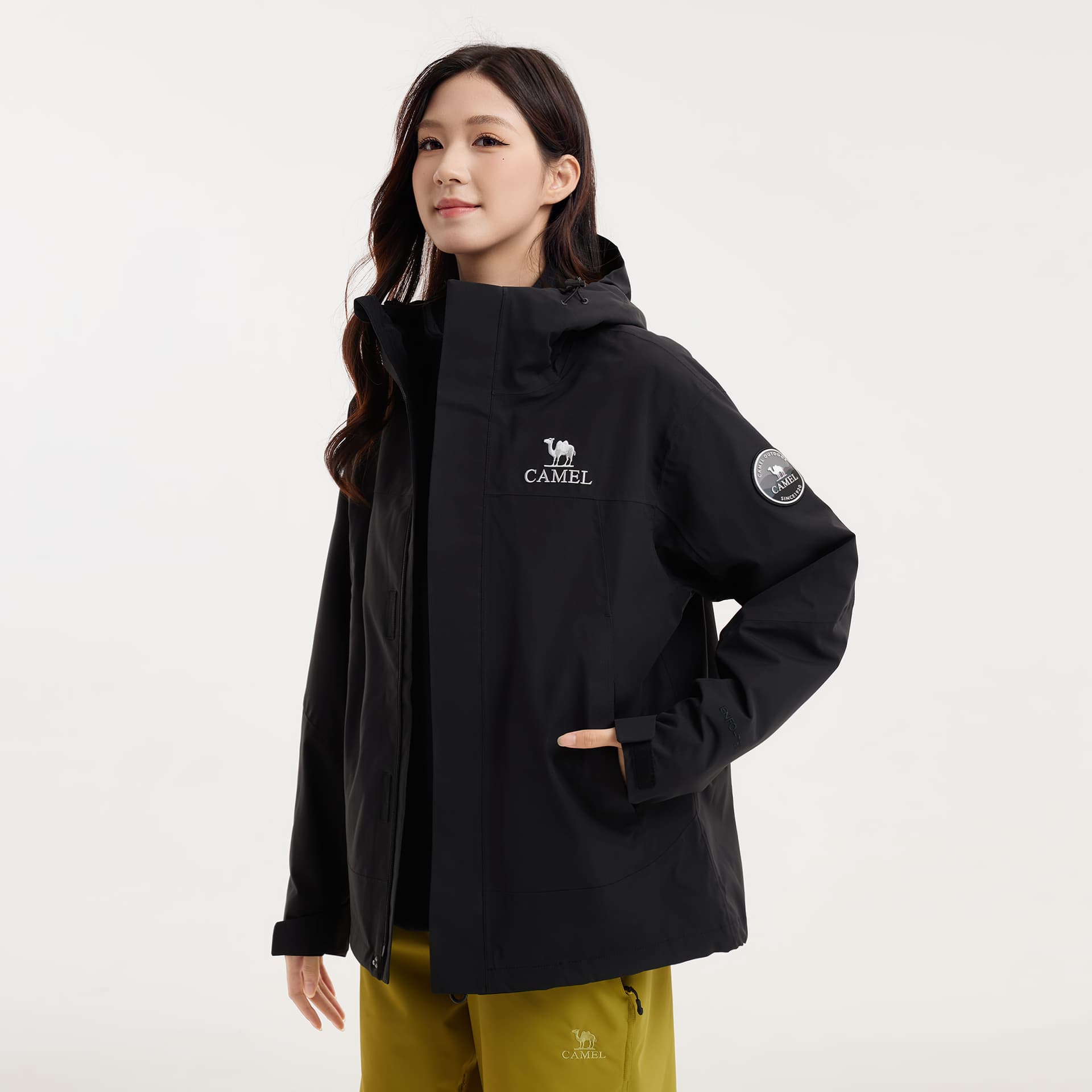 Демисезонная куртка CAMEL All-Weather Ветрозащитный и водонепроницаемый износостойкий термозащитный горный многофункциональный унисекс - изображение 6