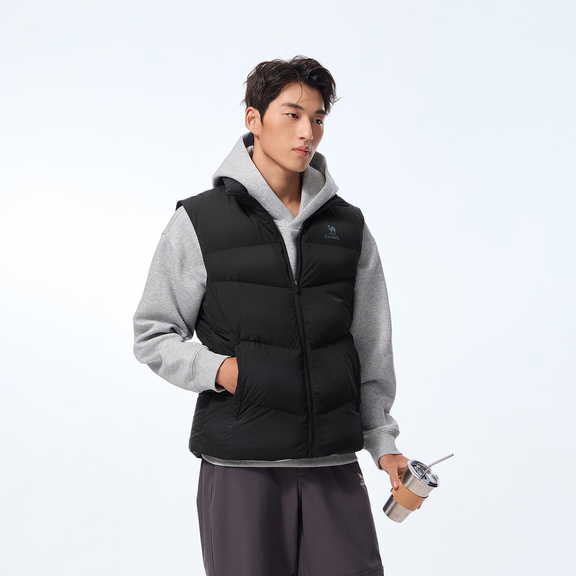 Куртка Camel Warm Fleece Collection Мужской пуховый жилет - изображение 7