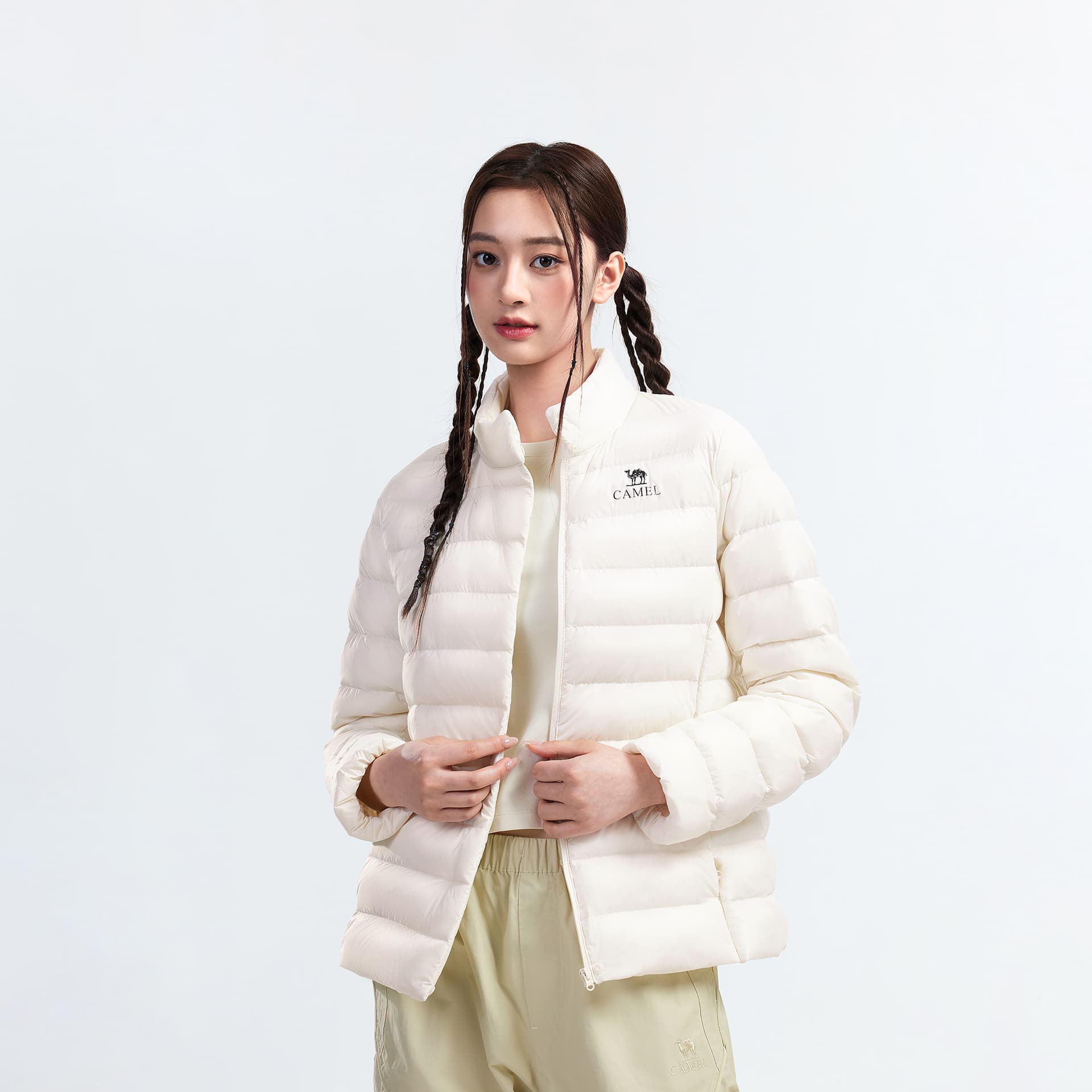 Пуховик Camel Color Women's Down Jackets Верблюжий цвет Женские пуховики - изображение 5