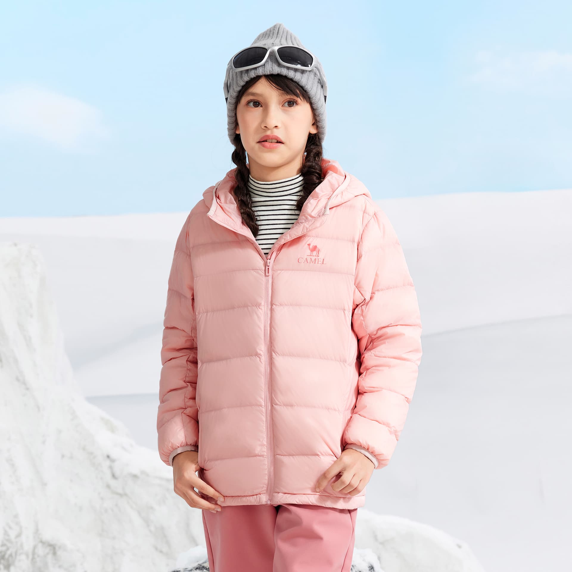 Верблюжий цвет Warm Fleece Collection Kids Пуховик Унисекс - изображение 6