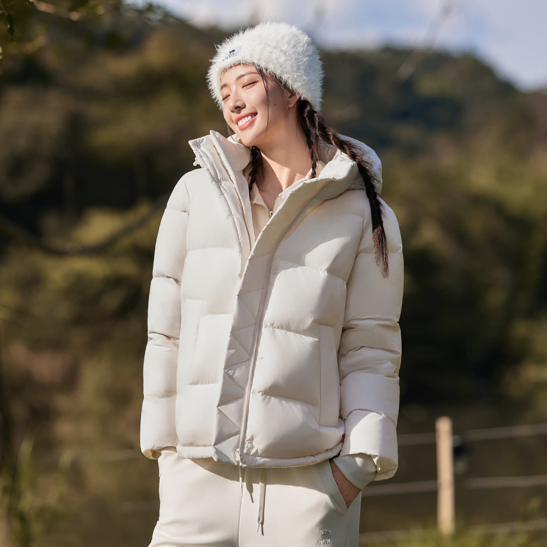 Пуховик Camel Color Women's Down Jackets Верблюжий цвет Женские Пуховики - изображение 5