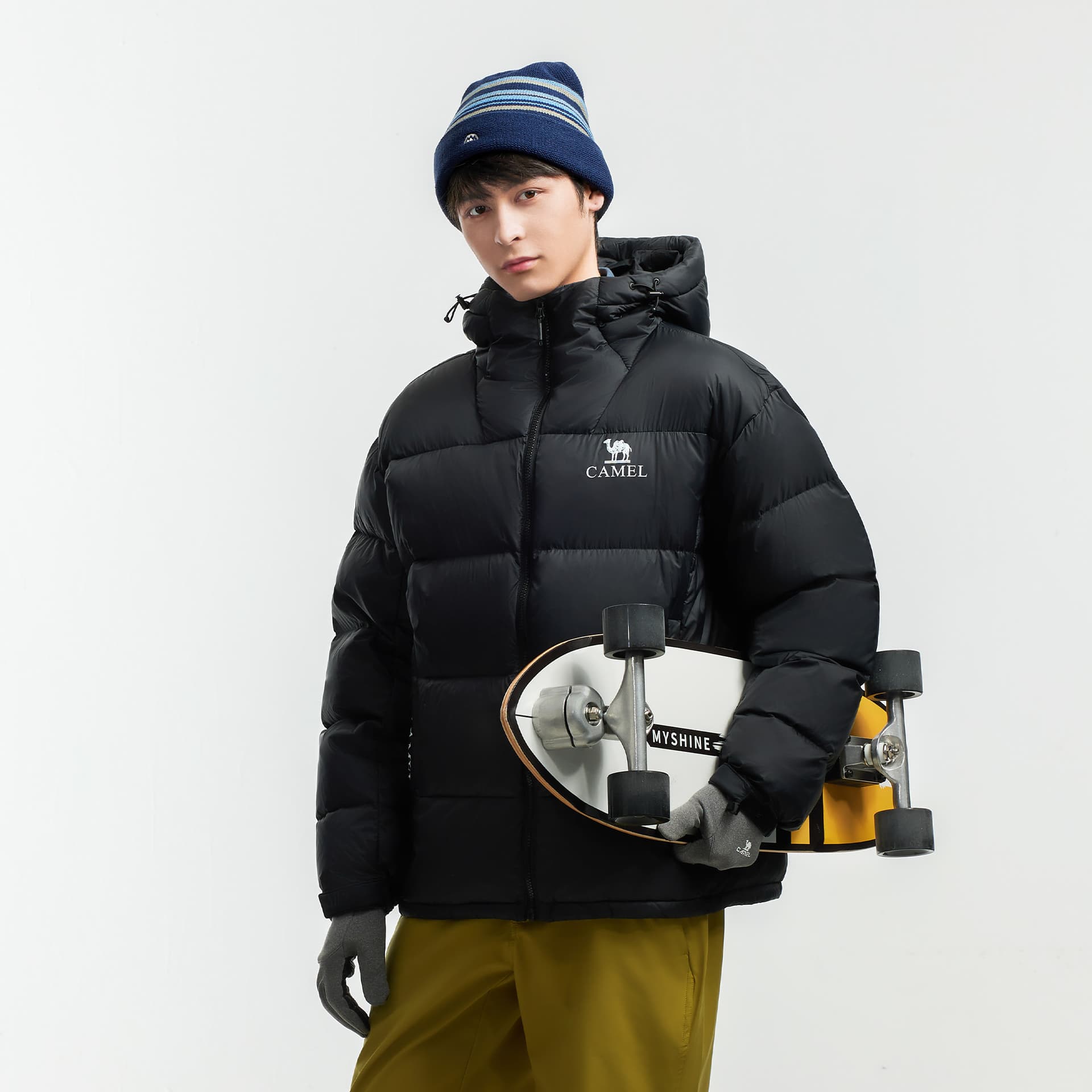 Зимняя куртка Верблюжий цвет Warm Fleece Collection Пуховик Унисекс - изображение 7