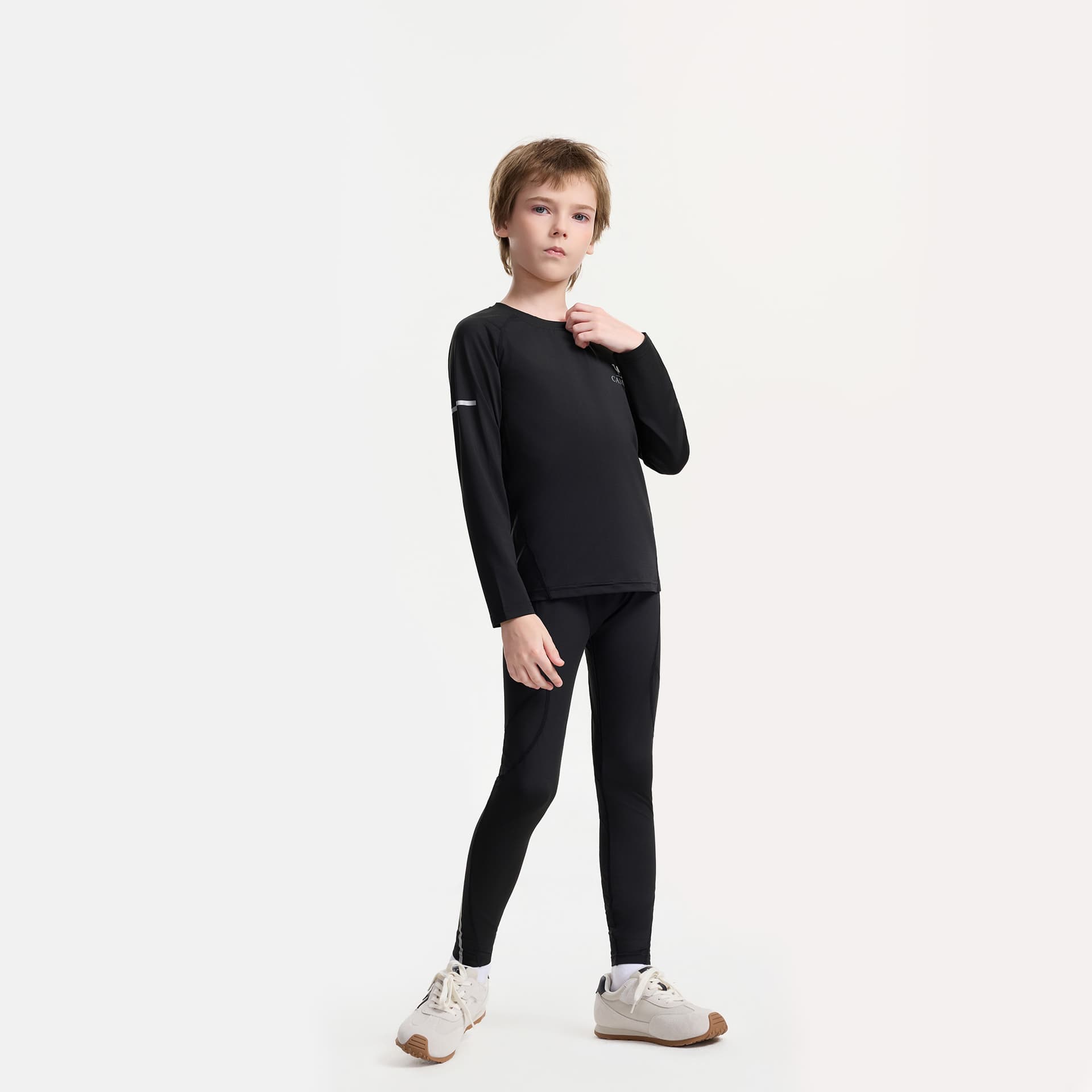 Верблюжий цвет Kids Повседневные спортивные костюмы Наборы - изображение 3