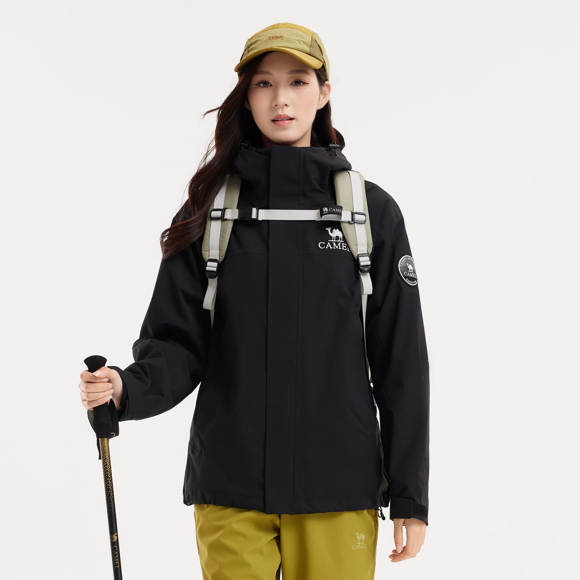Демисезонная куртка CAMEL All-Weather Ветрозащитный и водонепроницаемый износостойкий термозащитный горный многофункциональный унисекс - изображение 4