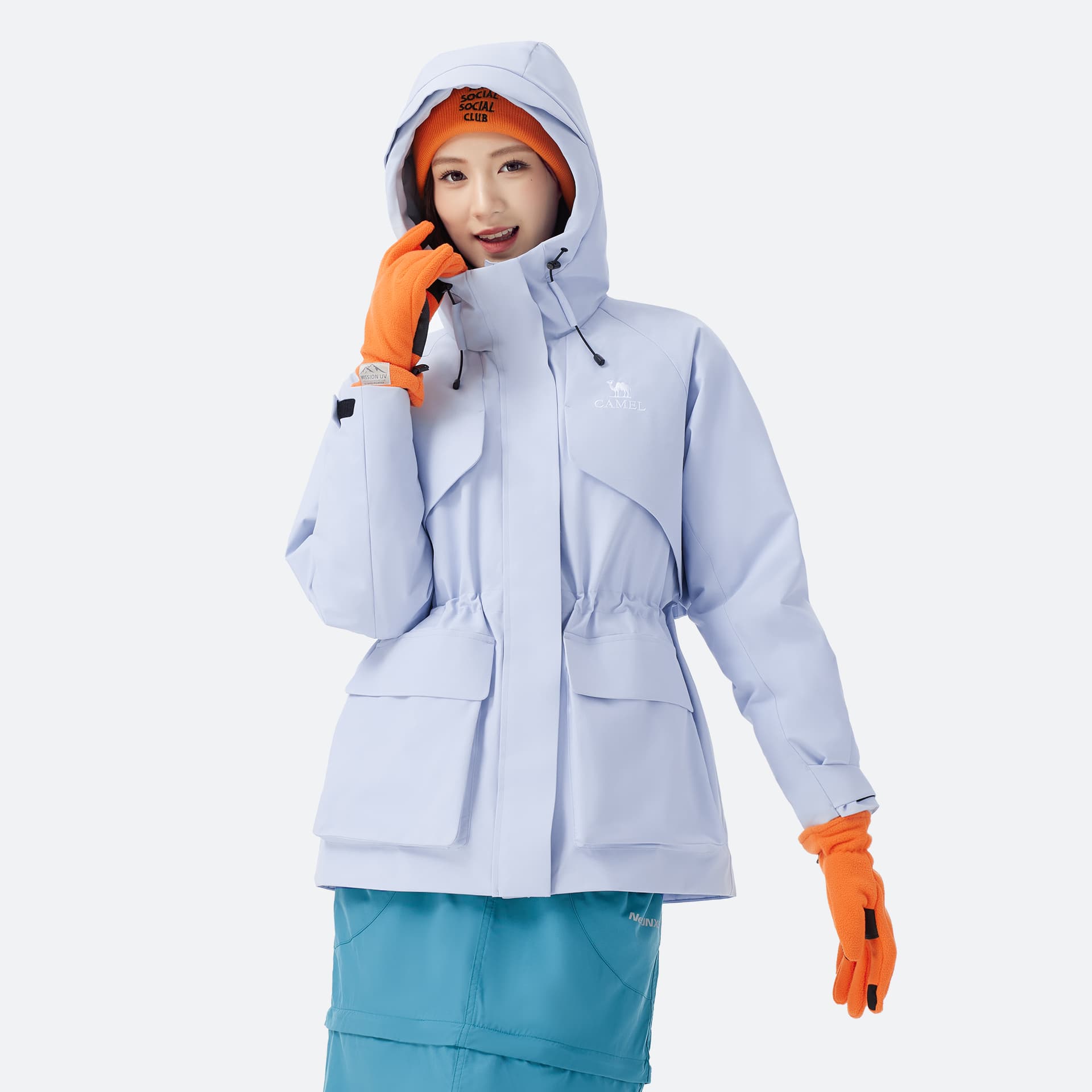 Пуховик Camel Color Women's Down Jackets Верблюжий цвет Женские Пуховики - изображение 5