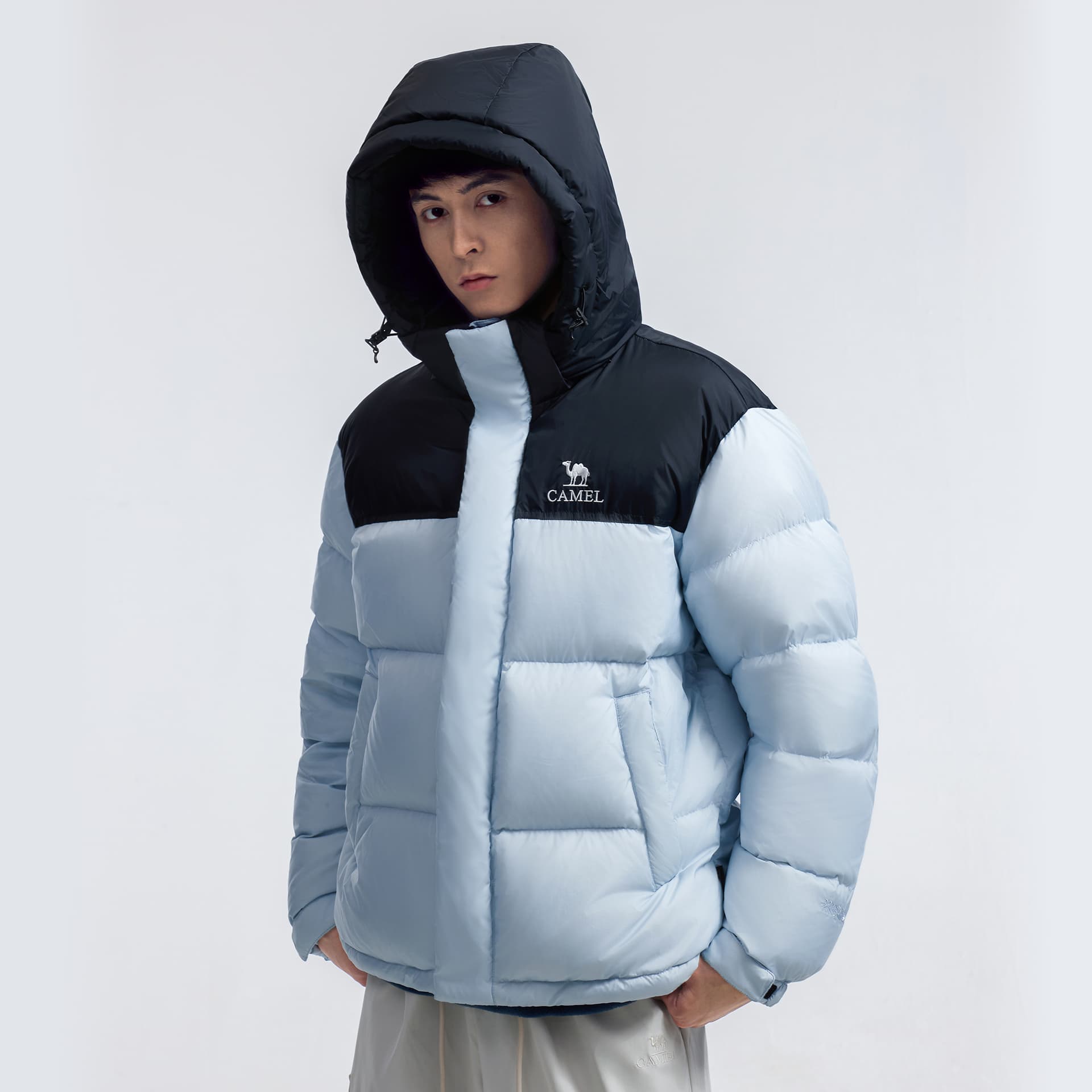 Зимняя куртка Верблюжий цвет Kunlun Mountain Collection Пуховик Короткий Унисекс - изображение 8