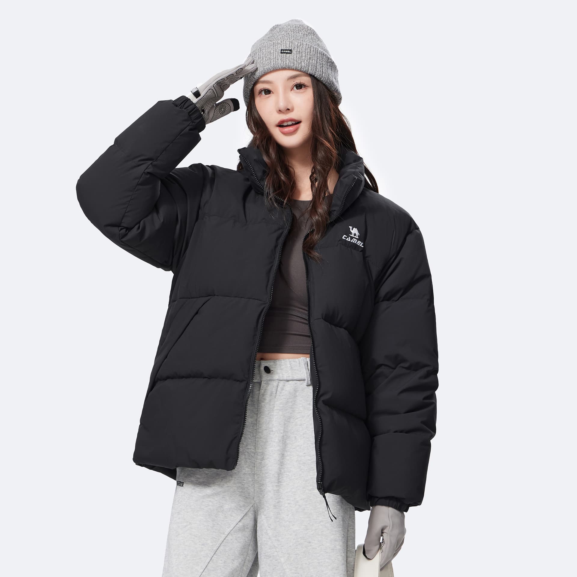 Зимняя куртка CAMEL Warm Fleece Series Хлопковый пуховик Легкий Ветрозащитный Водоотталкивающий Паропроницаемость Унисекс - изображение 5