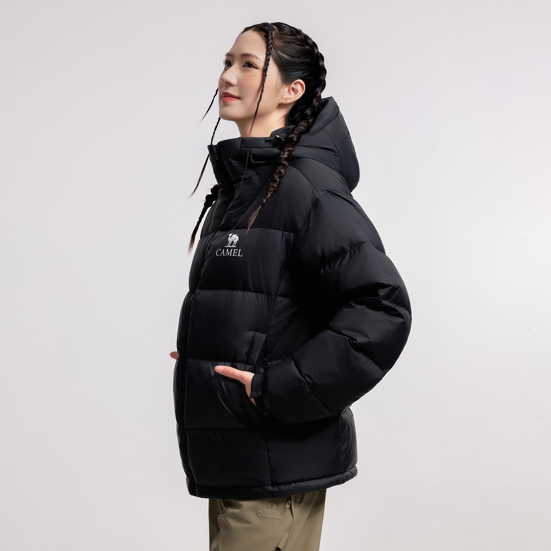 Зимняя куртка Верблюжий цвет Warm Fleece Collection Пуховик Унисекс - изображение 4