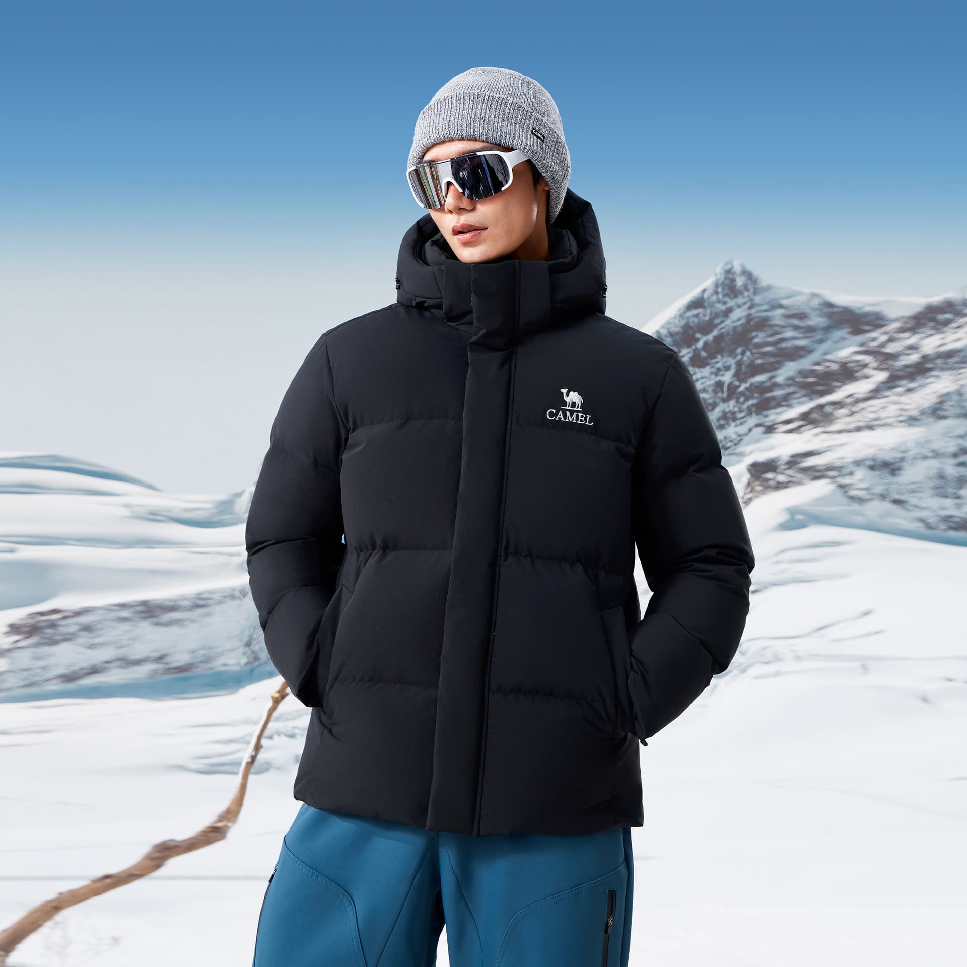 Зимняя куртка Camel Warm Fleece Collection Мужской пуховик - изображение 6