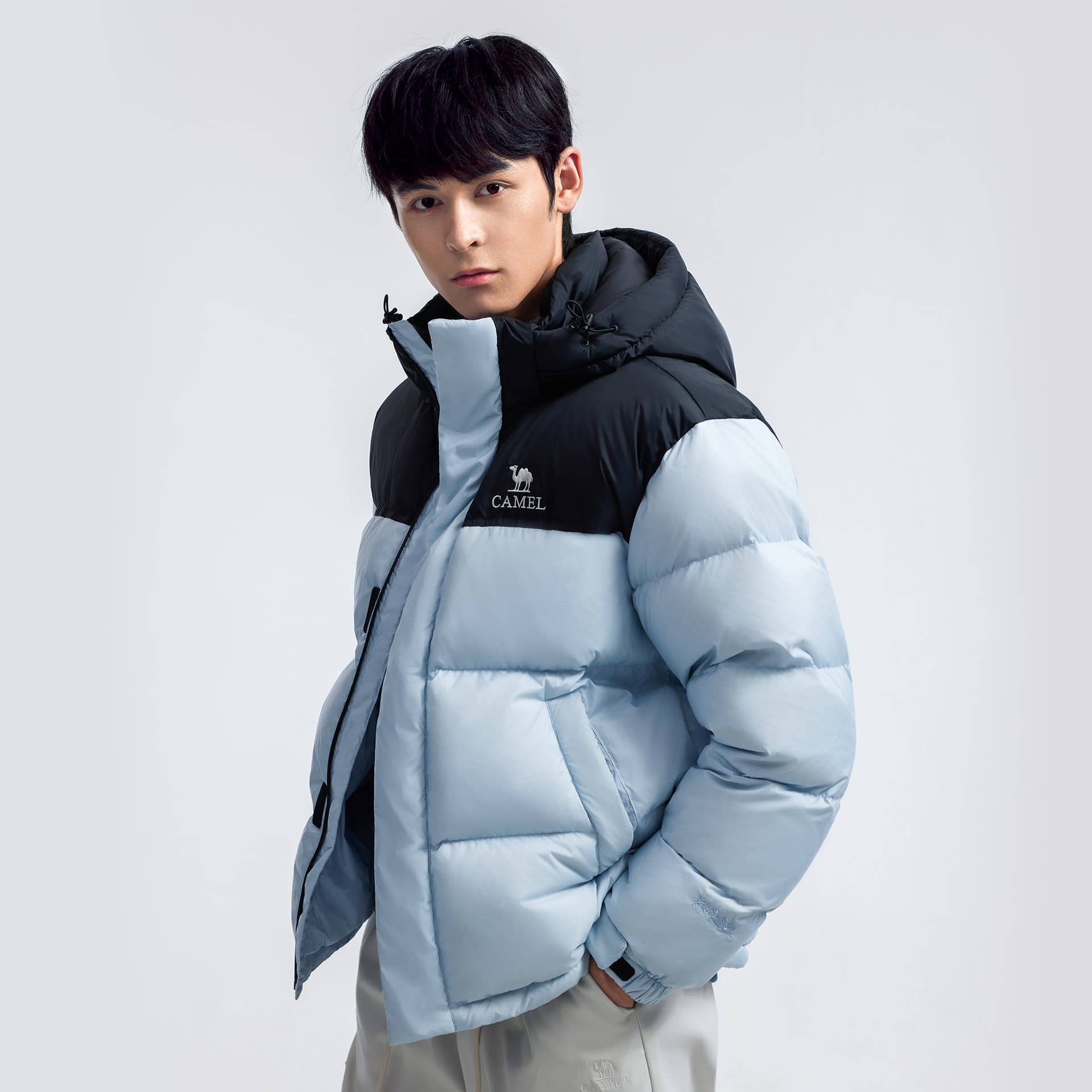 Зимняя куртка Верблюжий цвет Kunlun Mountain Collection Пуховик Короткий Унисекс - изображение 7