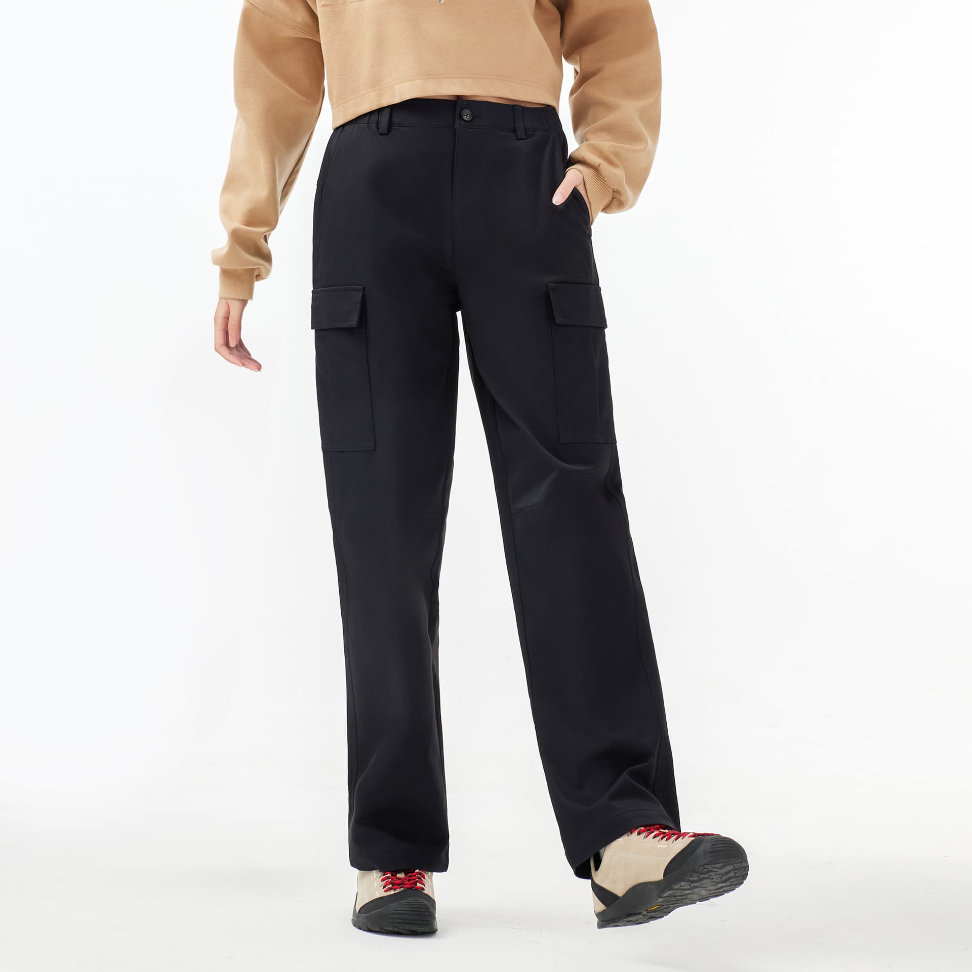 Camel Women's Cargo Pants Верблюжий цвет Женские Карго Брюки - изображение 3