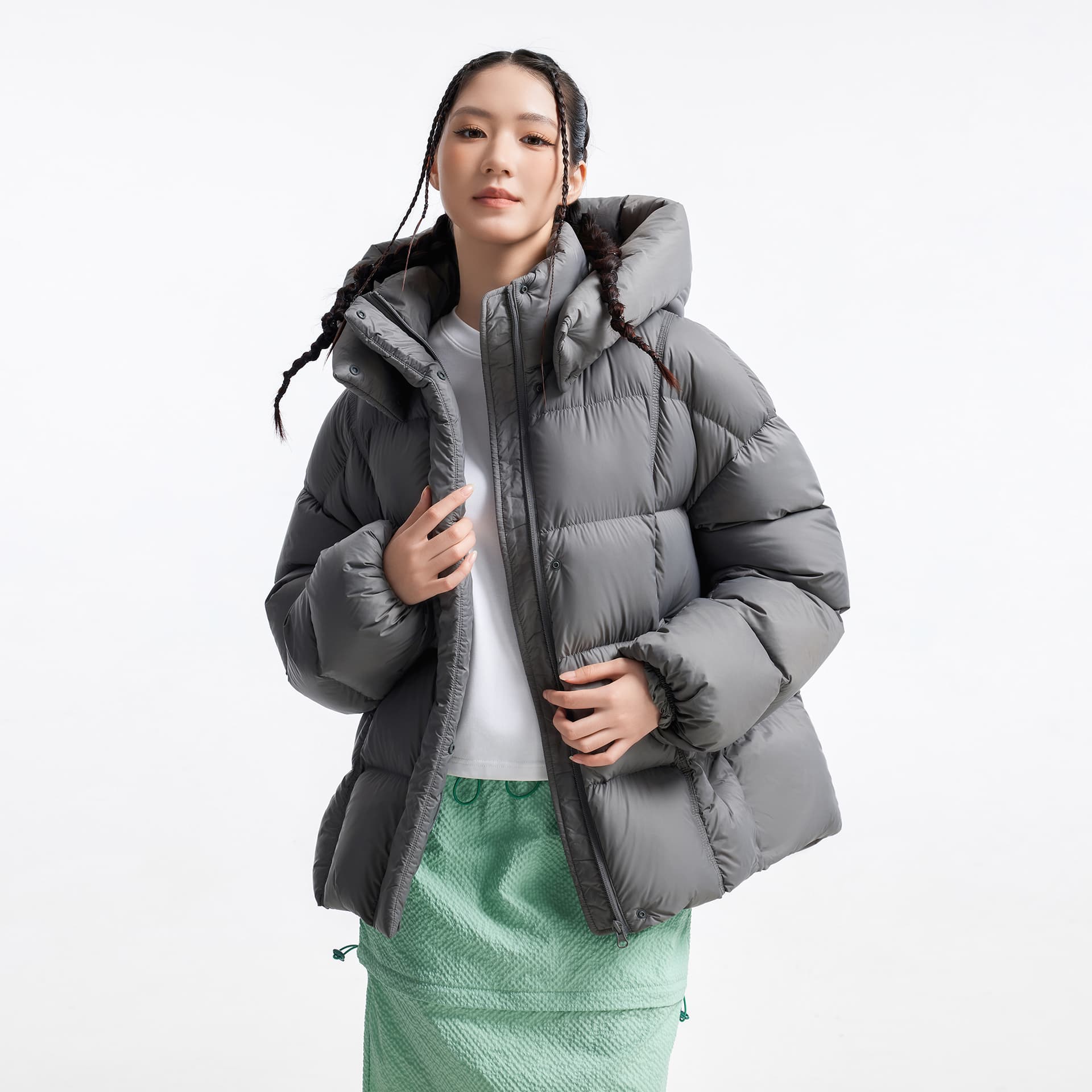 Пуховик Camel Color Women's Down Jackets Верблюжий цвет Женские Пуховики - изображение 3