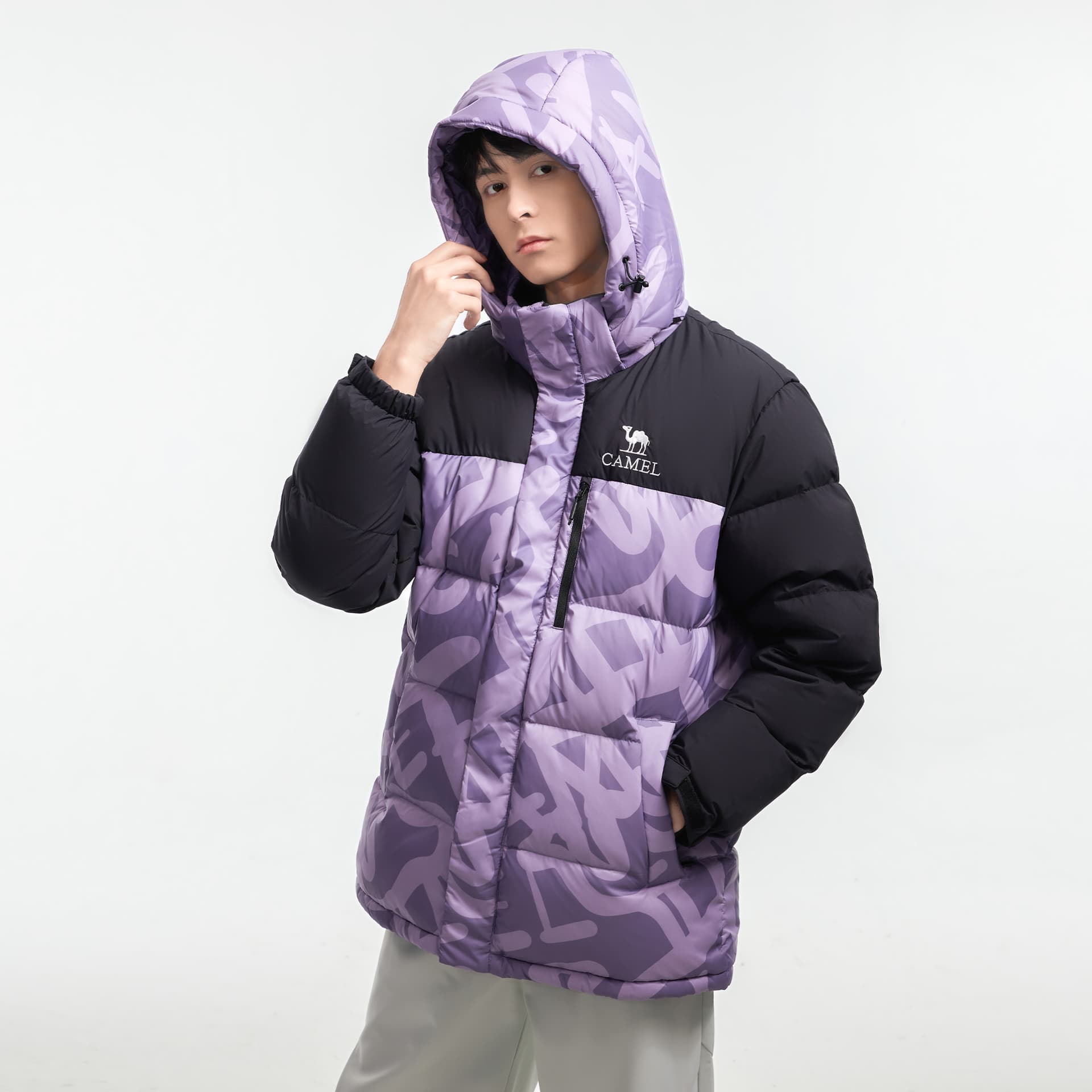 Зимняя куртка Camel Capsule Down Jacket Unisex Верблюжий цвет капсулы пуховик унисекс - изображение 6