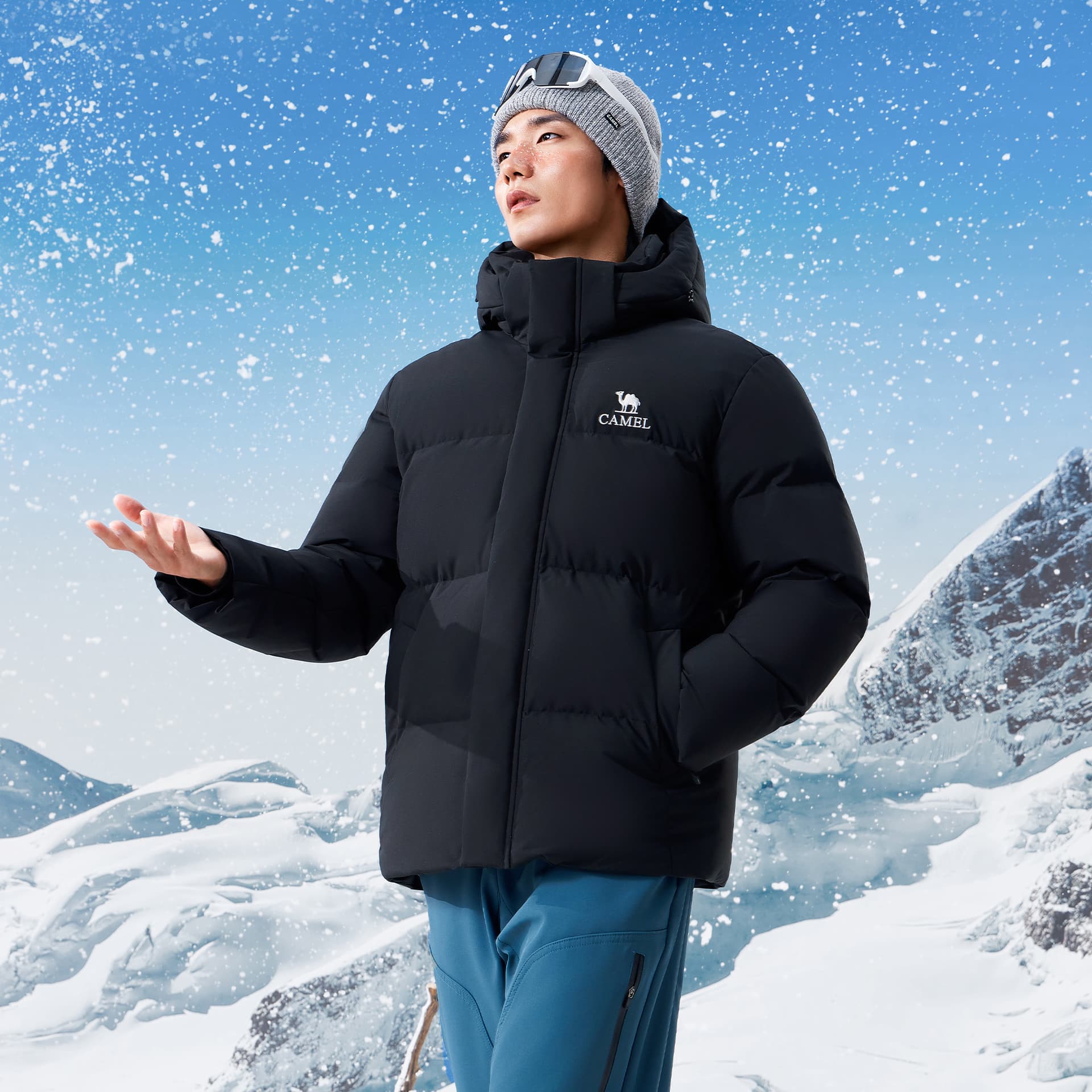Зимняя куртка Camel Warm Fleece Collection Мужской пуховик - изображение 5
