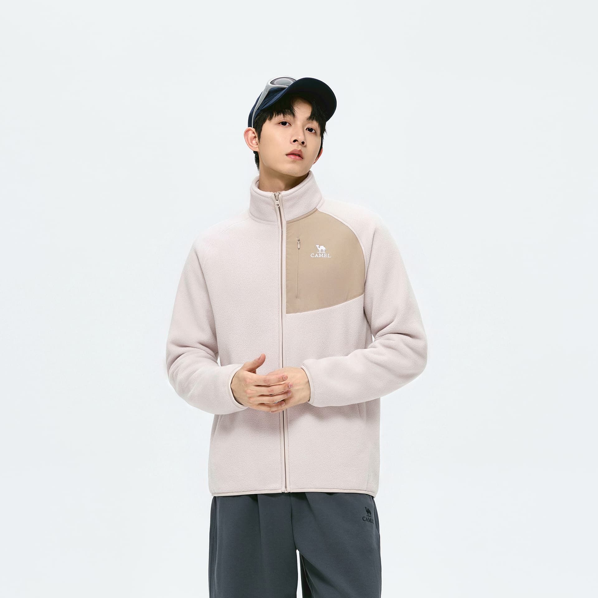 Куртка Верблюжий цвет Warm Fleece Collection Унисекс Флисовая куртка - изображение 5