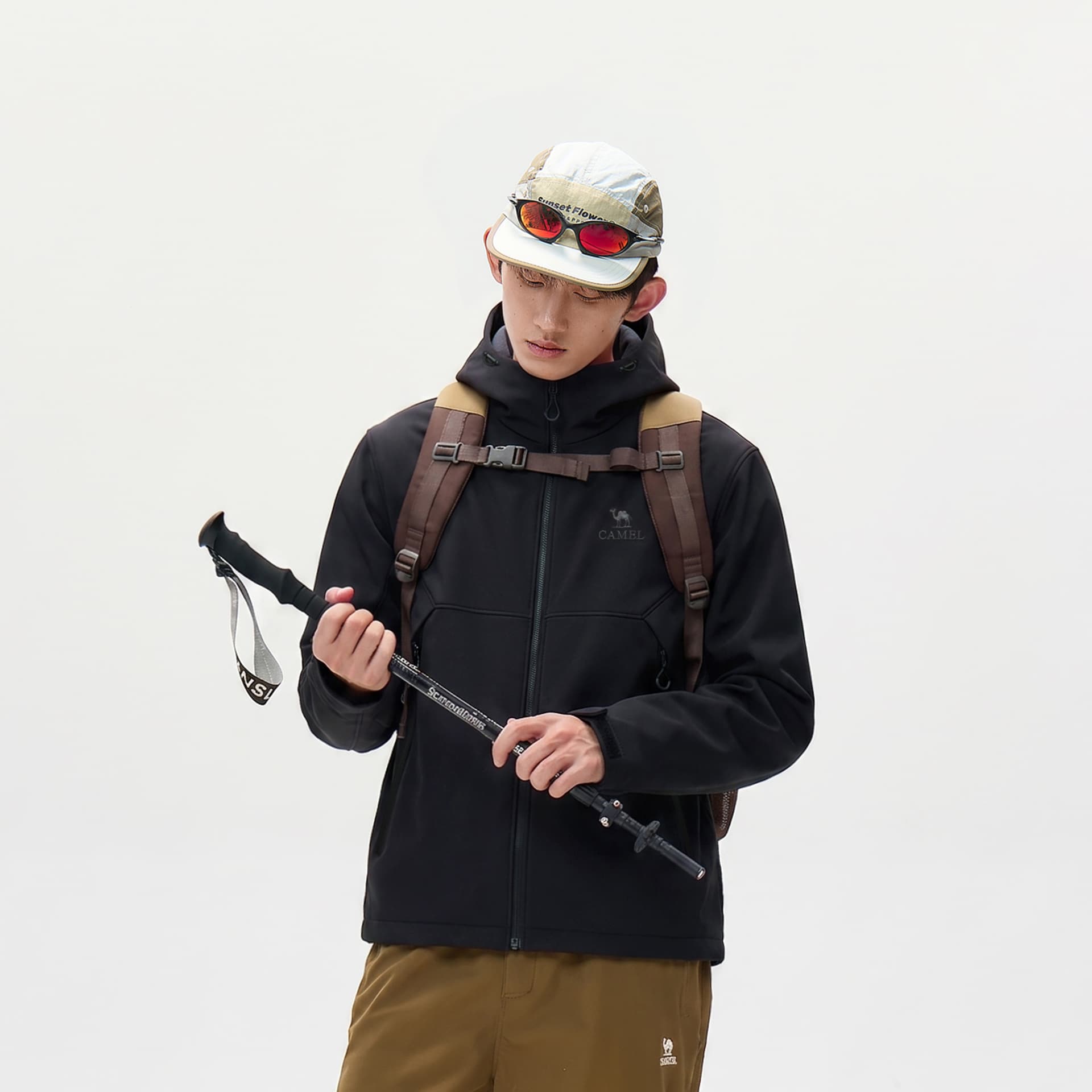 Куртка Мужская куртка Softshell верблюжего цвета - изображение 5