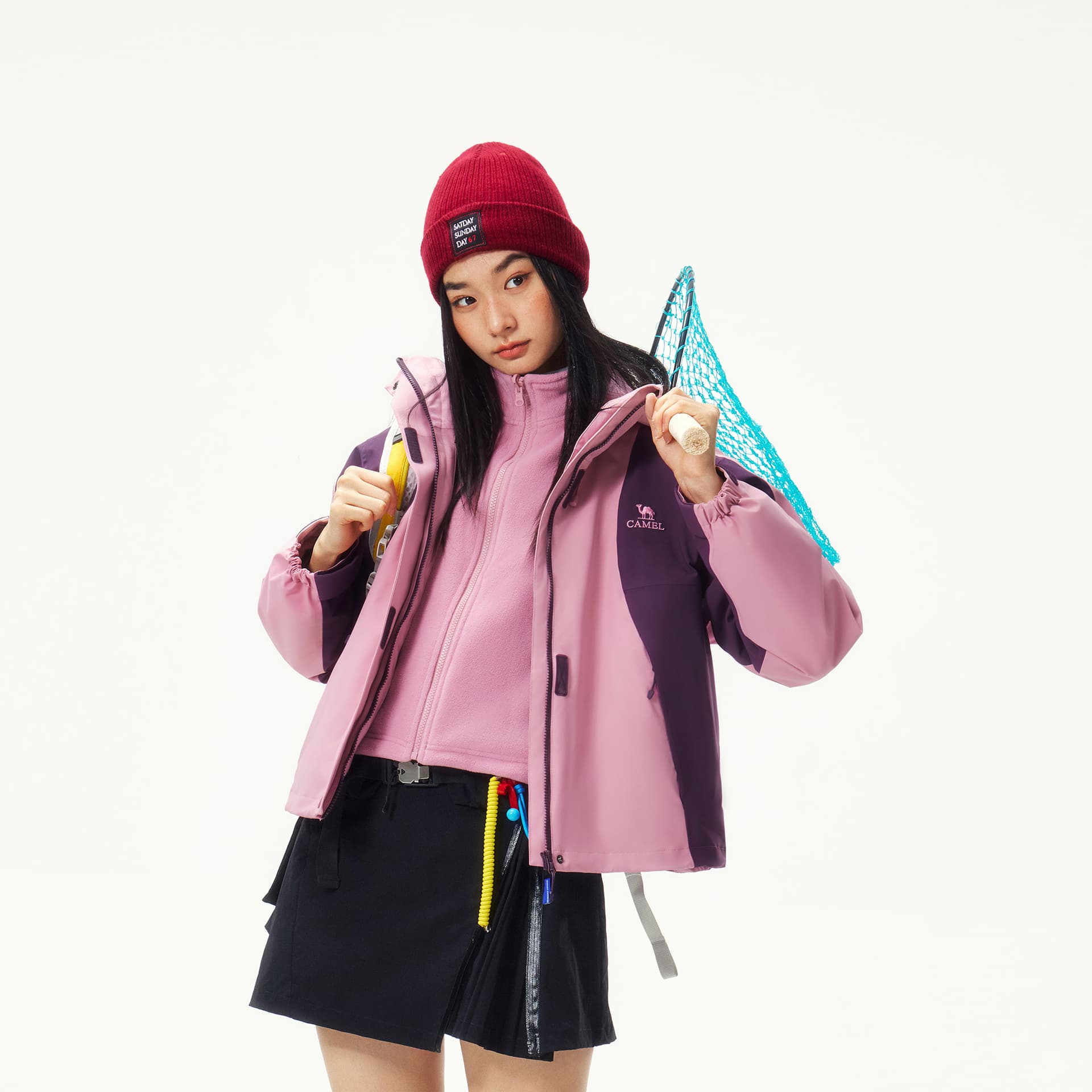 Верблюжий цвет Всё Погода Ветрозащитный Ветровка Женские - изображение 6