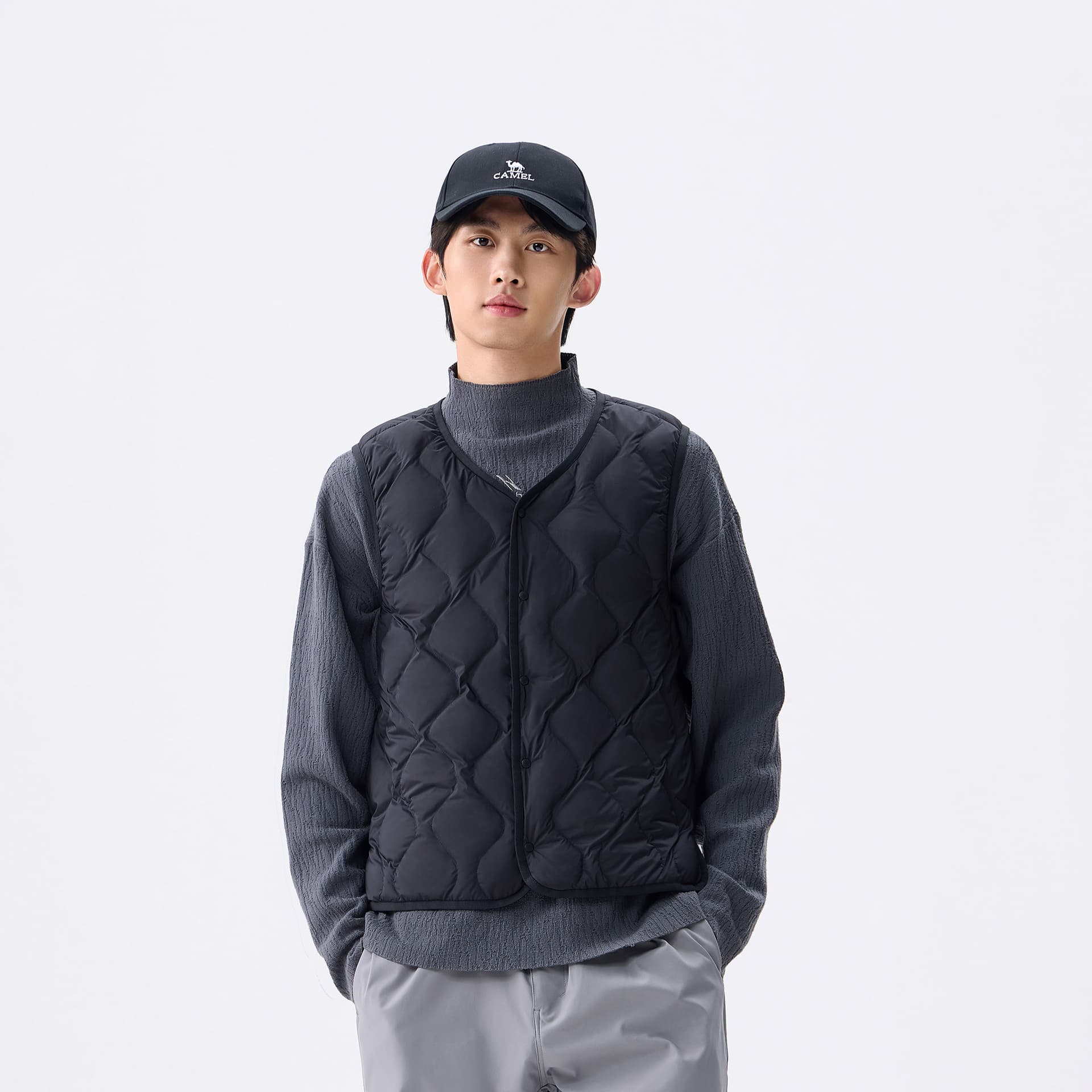 Куртка Верблюжий цвет Warm Fleece Collection Пуховый жилет Унисекс - изображение 5
