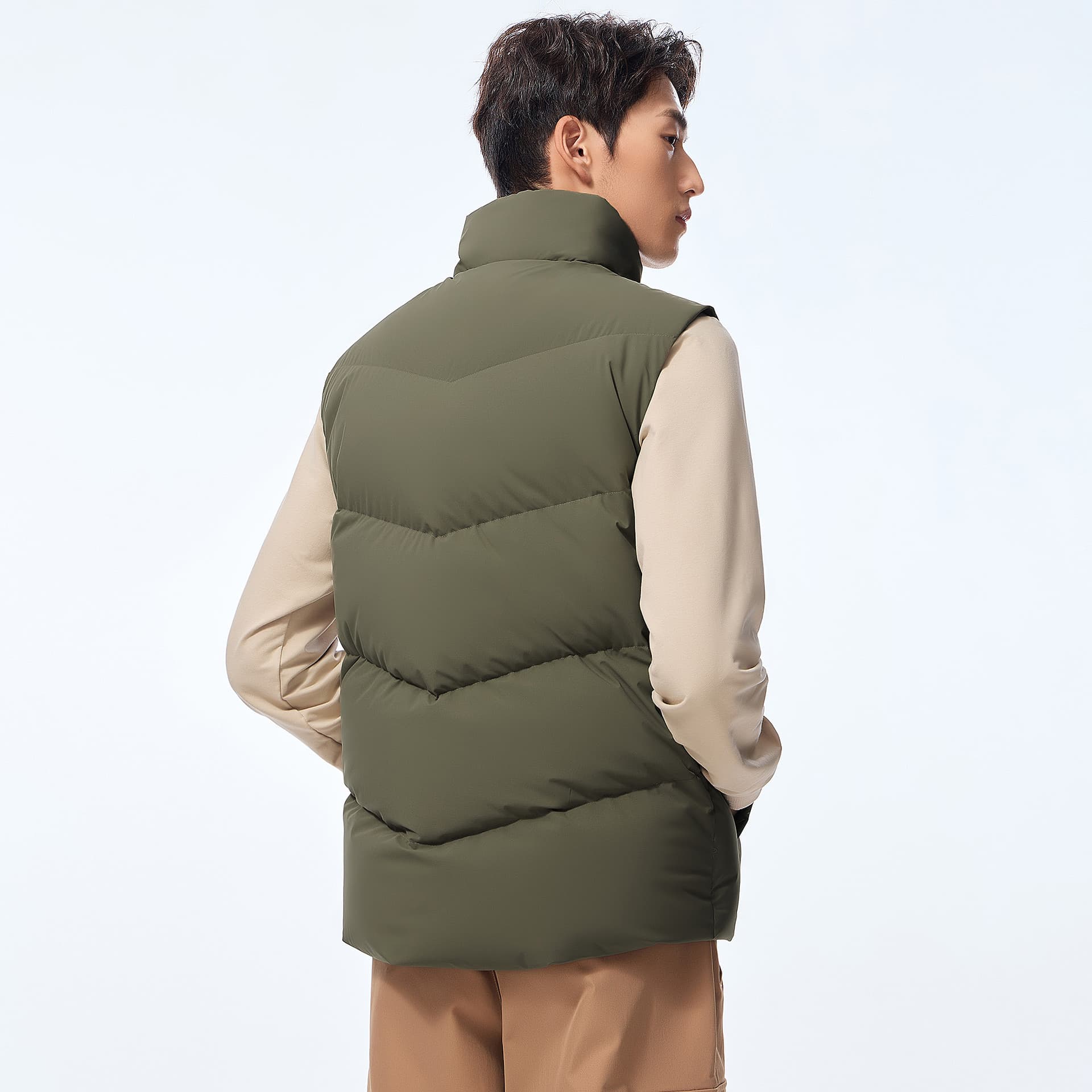 Куртка Camel Warm Fleece Collection Мужской пуховый жилет - изображение 12