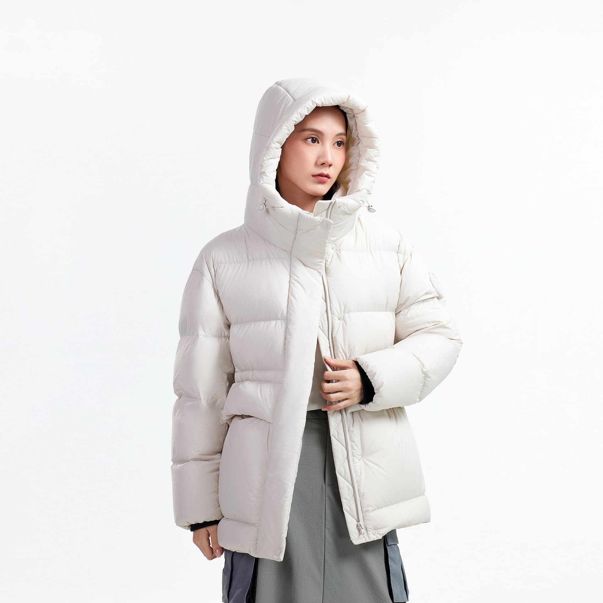 Пуховик Camel Color Women's Down Jackets Верблюжий цвет Женские пуховики - изображение 6