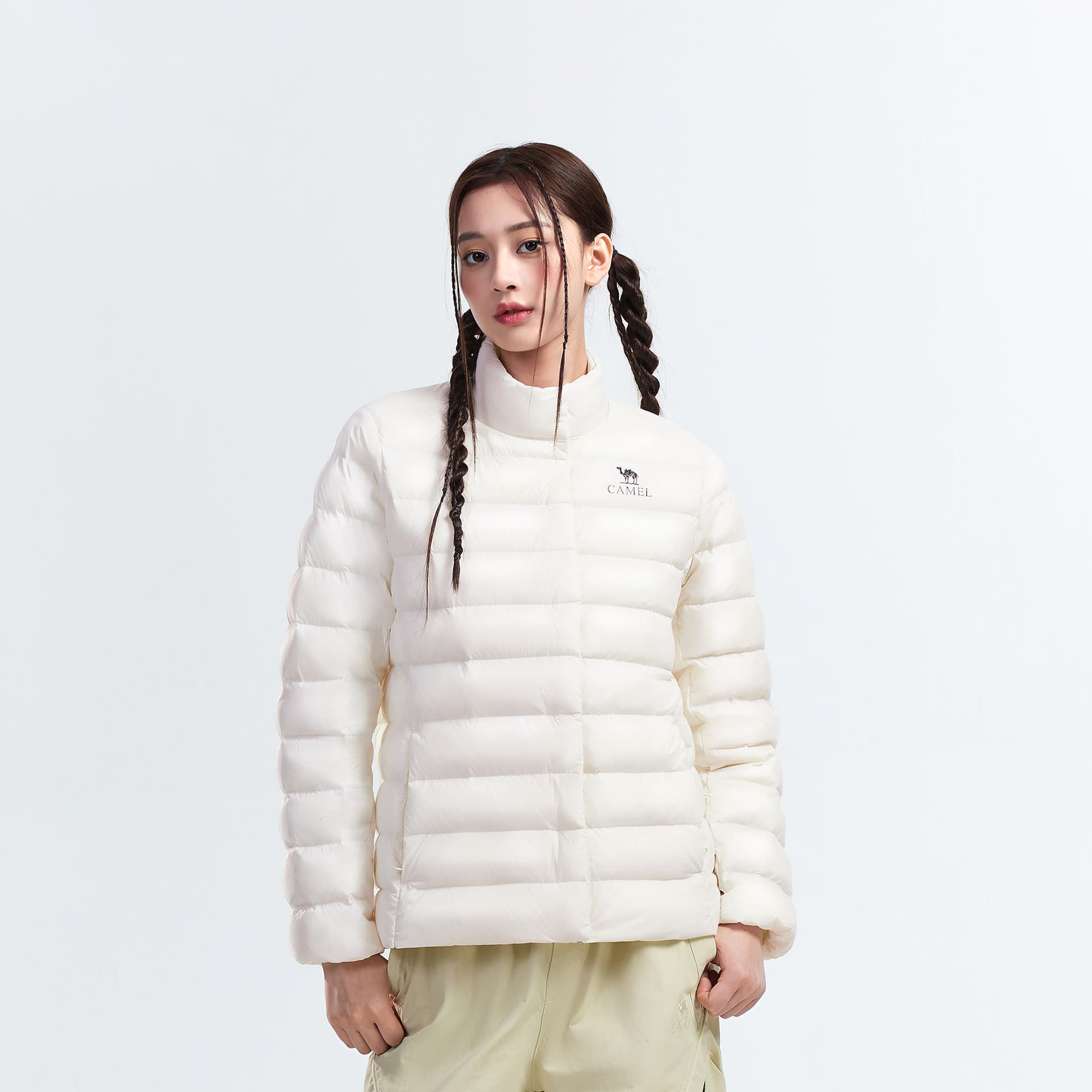 Пуховик Camel Color Women's Down Jackets Верблюжий цвет Женские пуховики - изображение 3