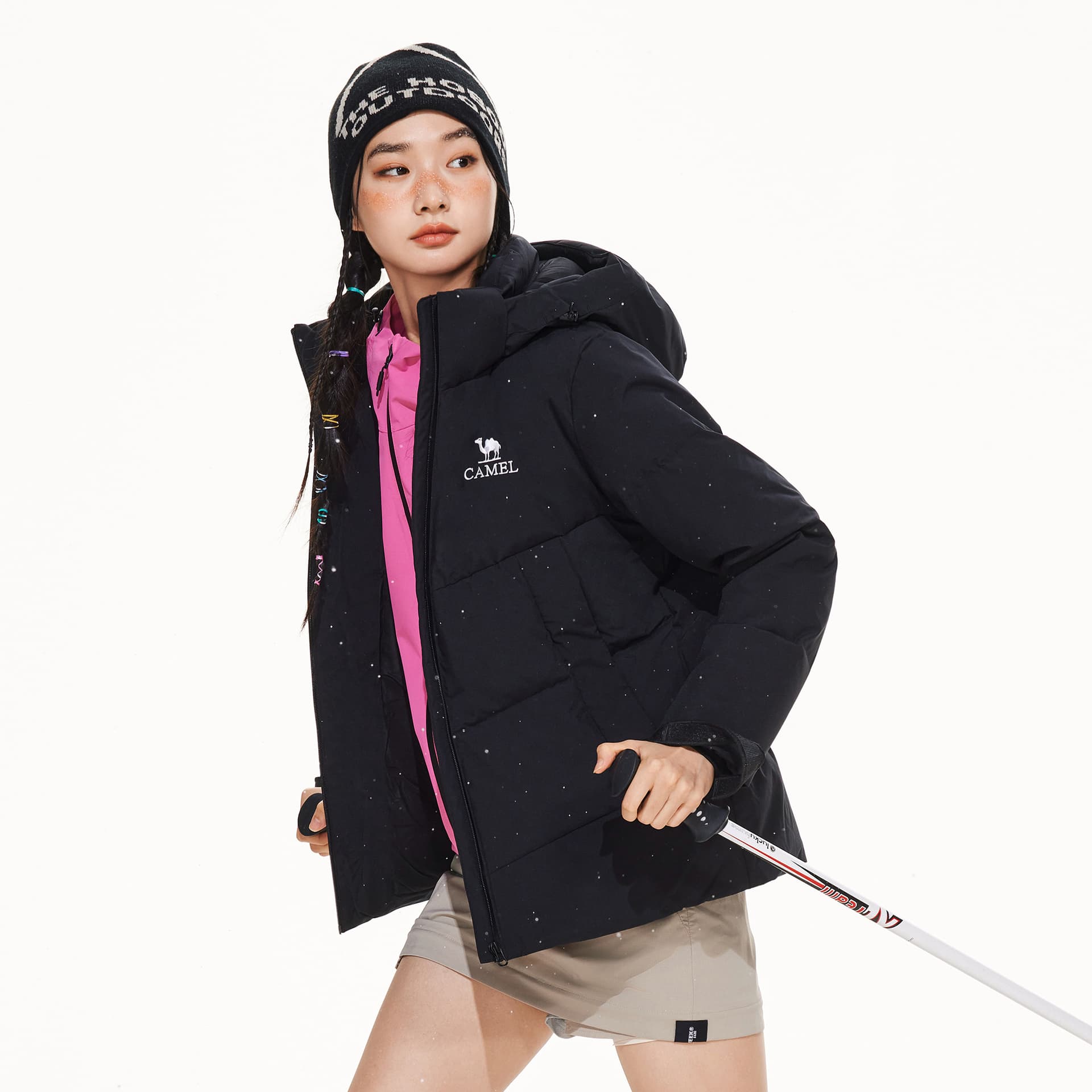Пуховик Camel Color Women's Down Jackets Верблюжий цвет Женские Пуховики - изображение 4
