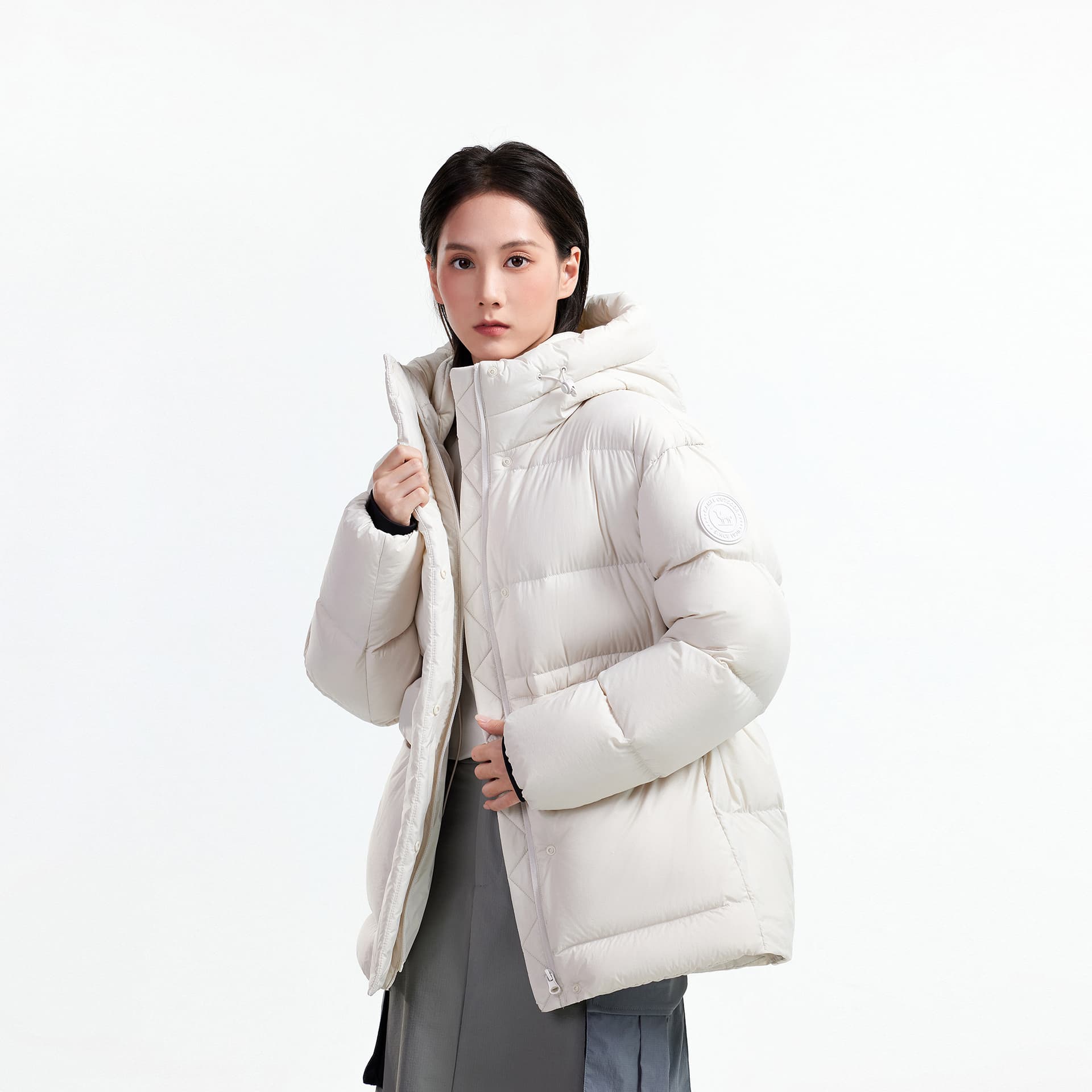Пуховик Camel Color Women's Down Jackets Верблюжий цвет Женские пуховики - изображение 5
