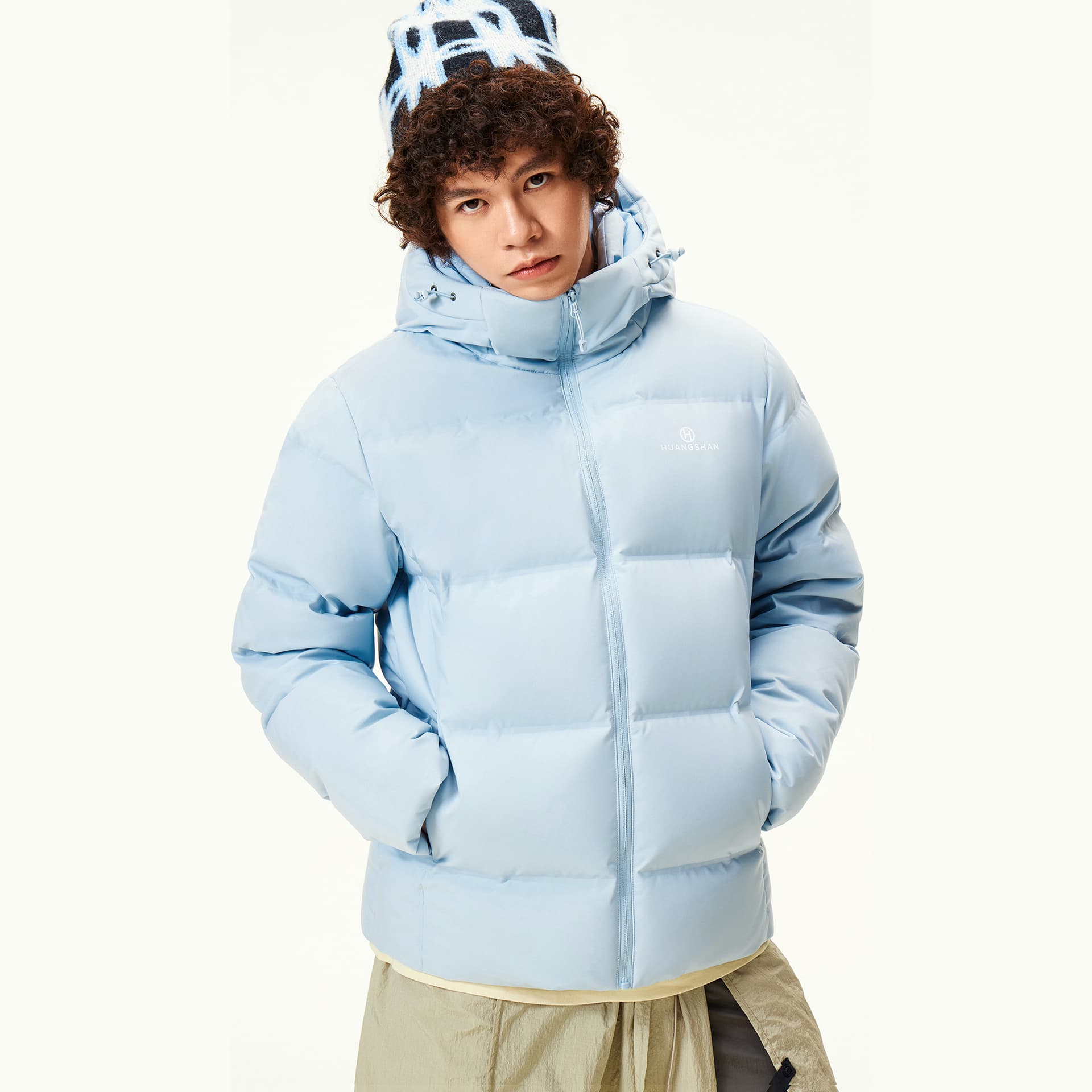 Зимняя куртка CAMEL X HUANGSHAN LIANMINGKUAN Пуховик унисекс - изображение 3