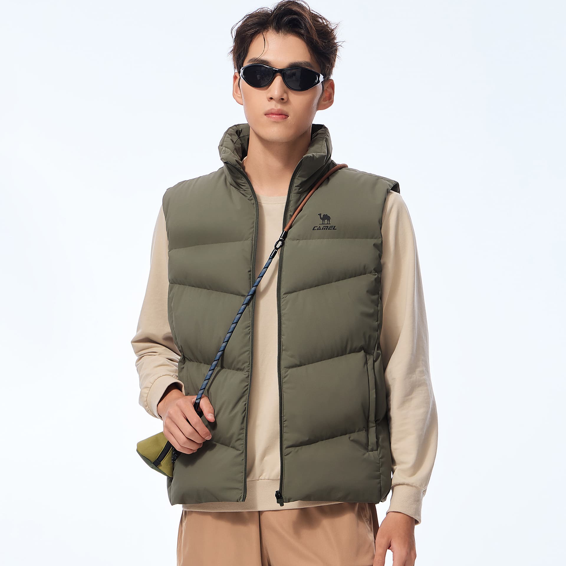 Куртка Camel Warm Fleece Collection Мужской пуховый жилет - изображение 10