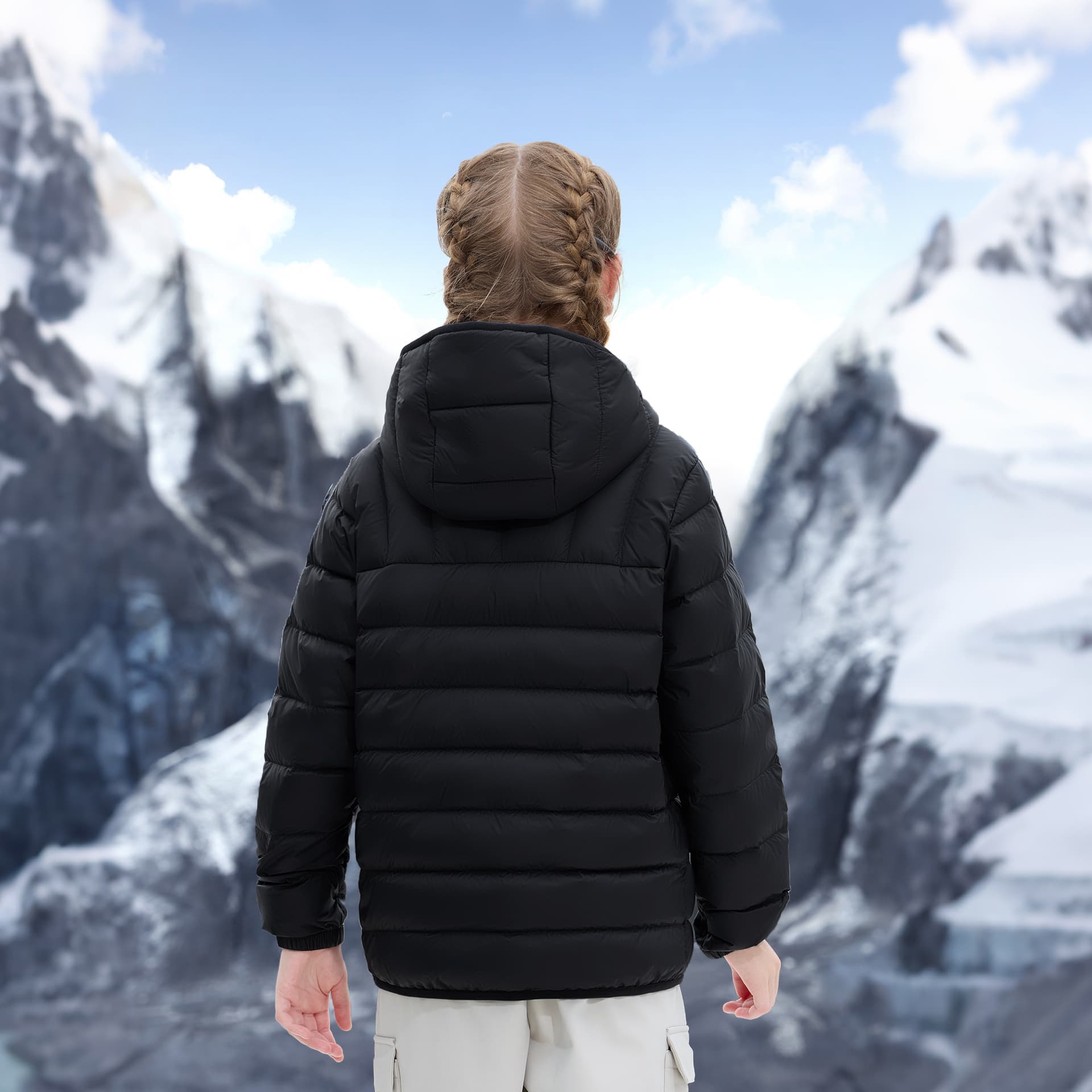 Верблюжий цвет Kids Пуховики - изображение 7
