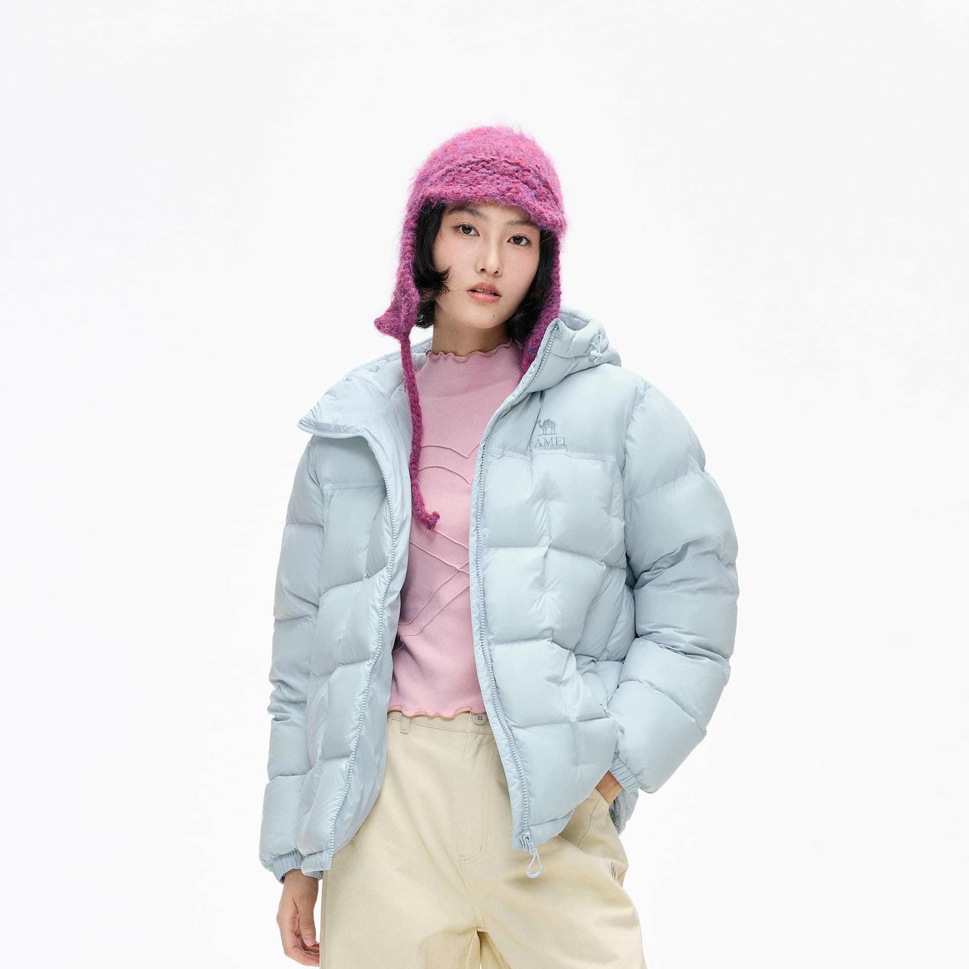 Зимняя куртка Верблюжий цвет Warm Fleece Collection Унисекс Пуховики - изображение 5