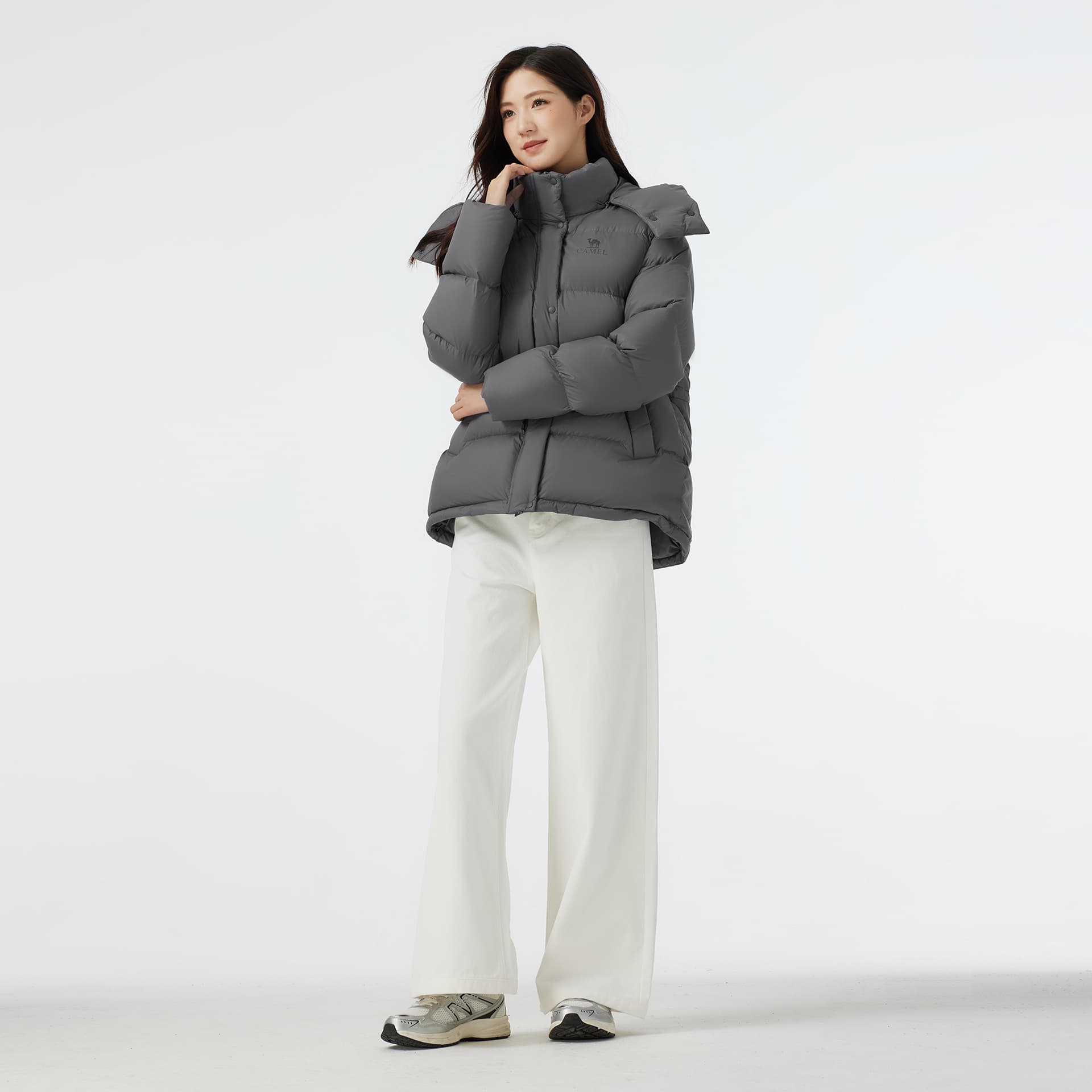 Пуховик Верблюжий цвет Warm Fleece Collection Пуховик Женские - изображение 5