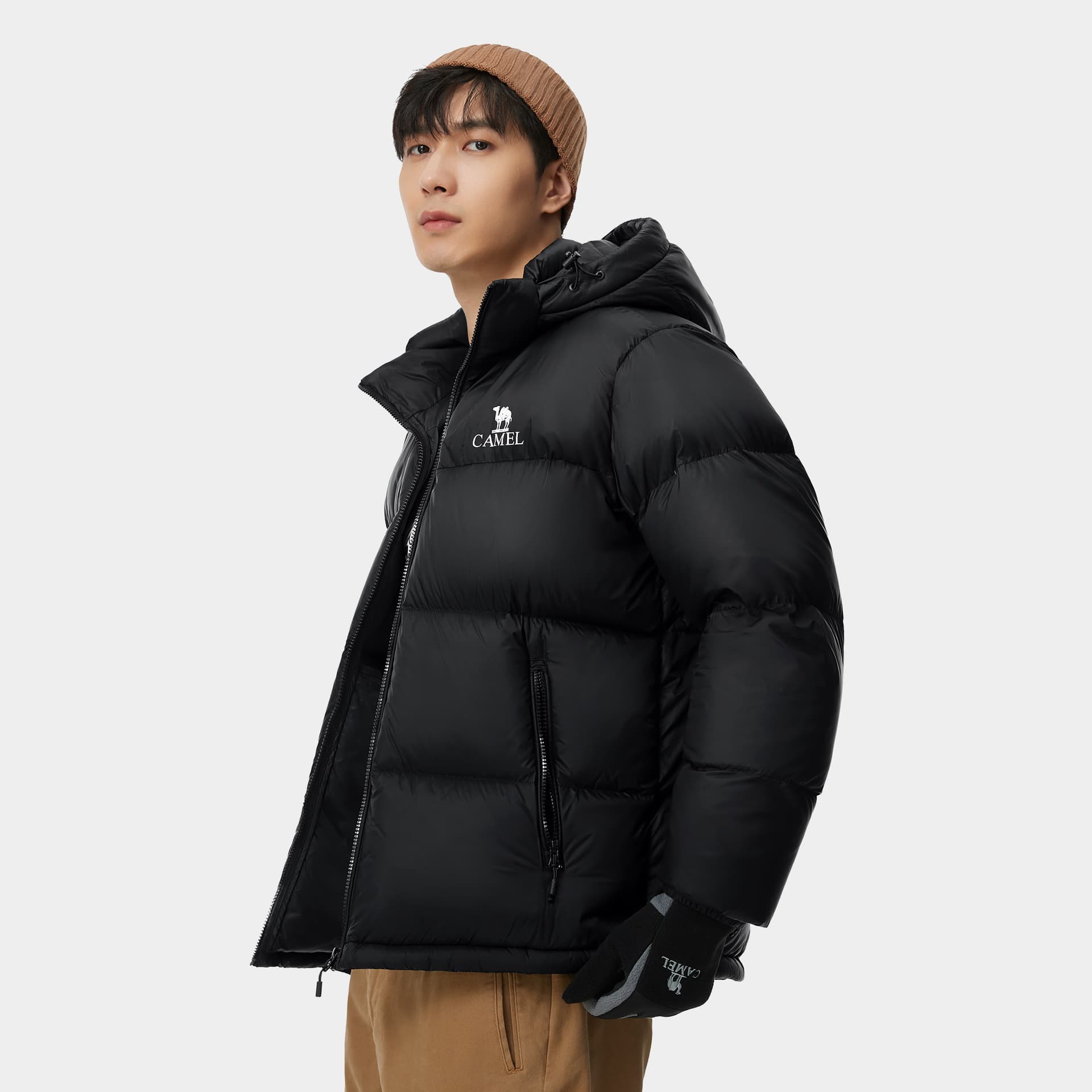 Зимняя куртка Верблюжий цвет Warm Fleece Collection Пуховик Унисекс - изображение 3