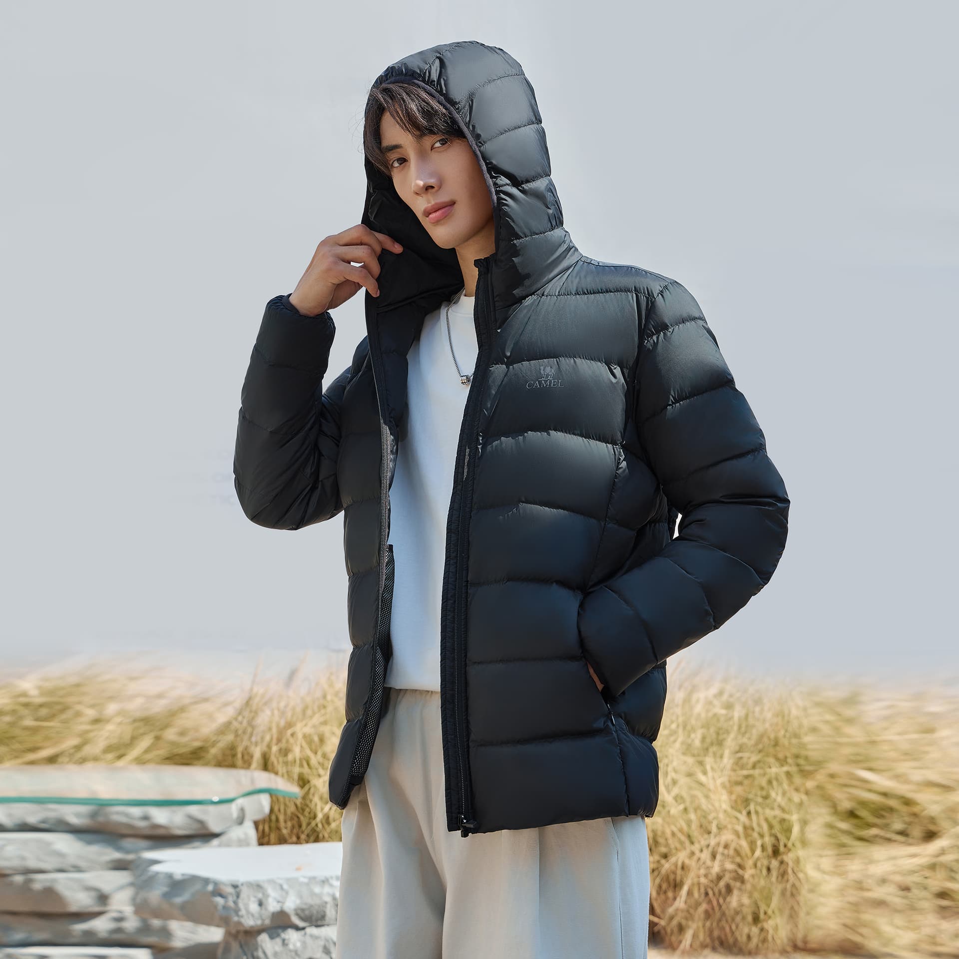Зимняя куртка Camel Men's Down Jackets Верблюжий цвет Мужские Пуховики - изображение 5