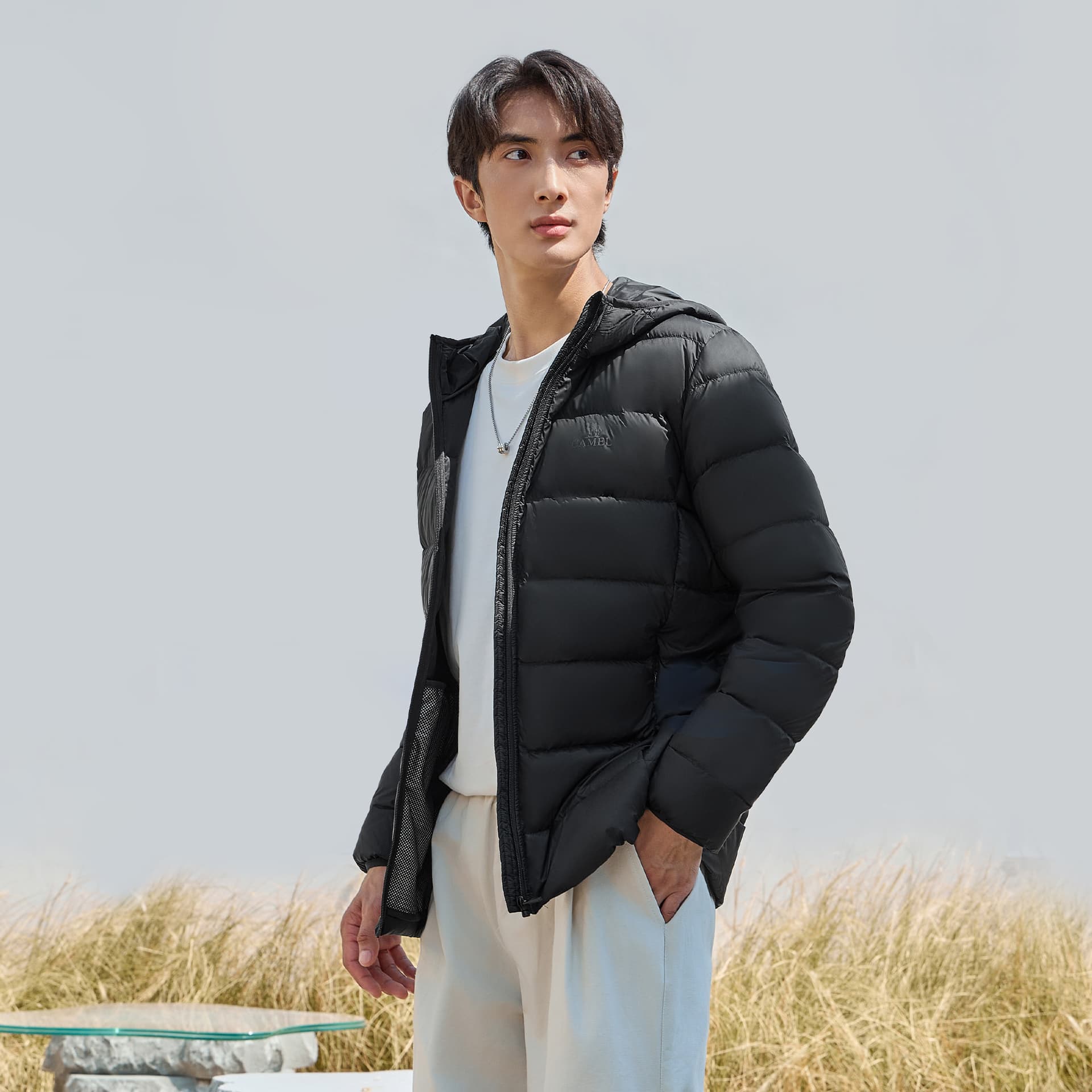 Зимняя куртка Camel Men's Down Jackets Верблюжий цвет Мужские Пуховики - изображение 3