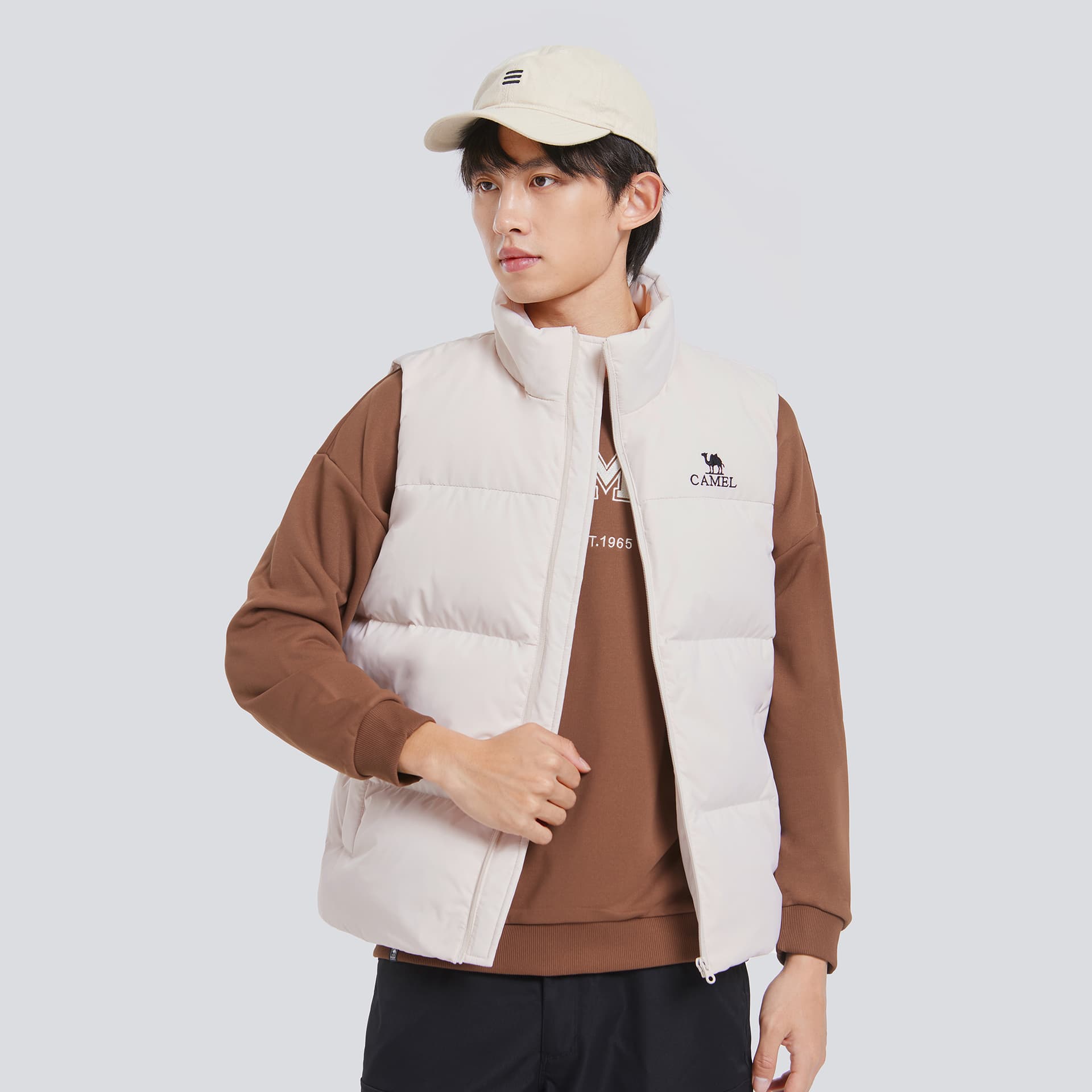 Куртка Верблюжий цвет Warm Fleece Collection Жилет Мужской - изображение 3