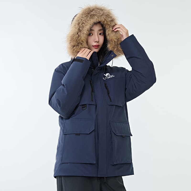 Зимняя куртка Верблюжий цвет Warm Fleece Collection Пуховик Унисекс - изображение 5