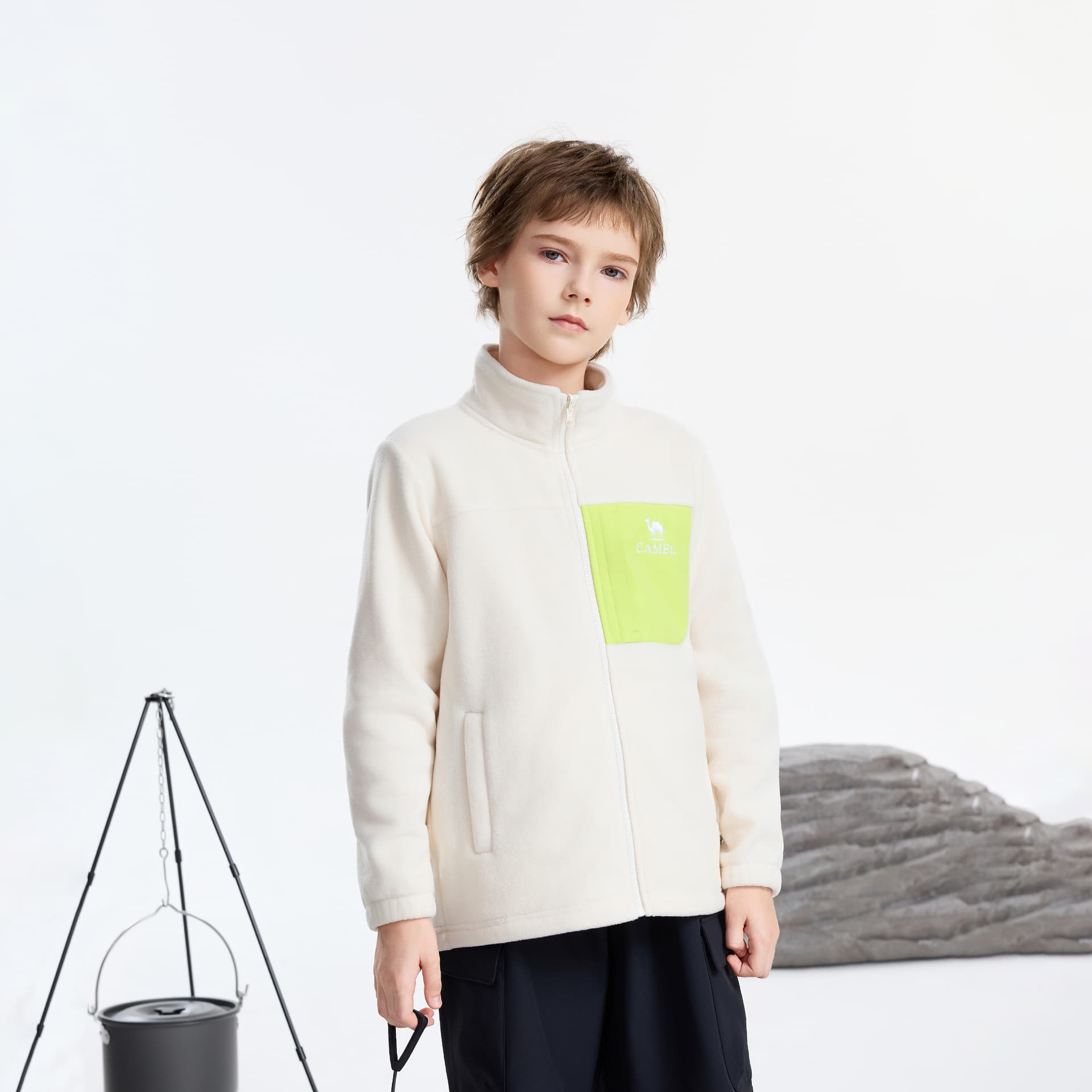 Верблюжий цвет Kids Ветровки - изображение 6
