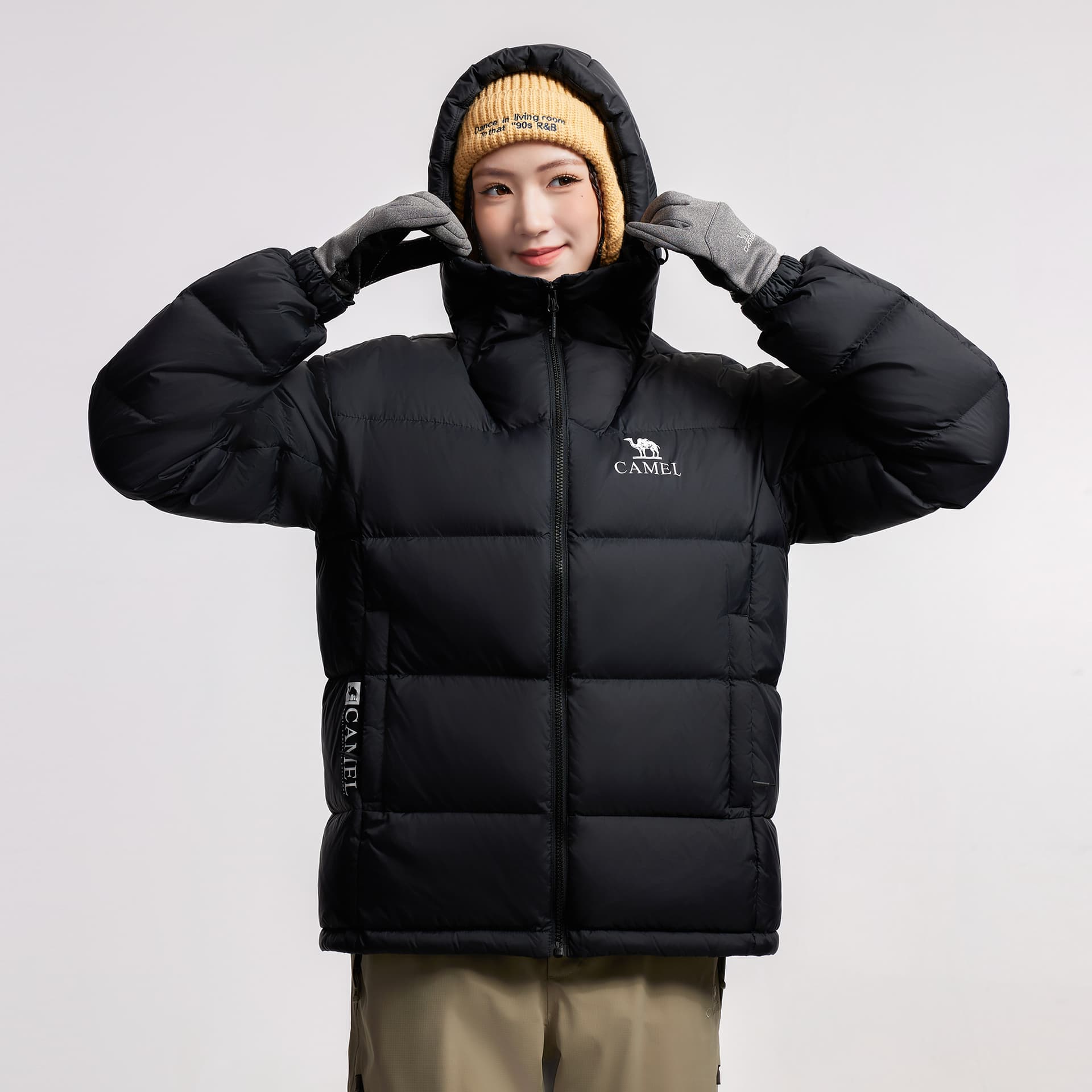 Зимняя куртка Верблюжий цвет Warm Fleece Collection Пуховик Унисекс - изображение 5