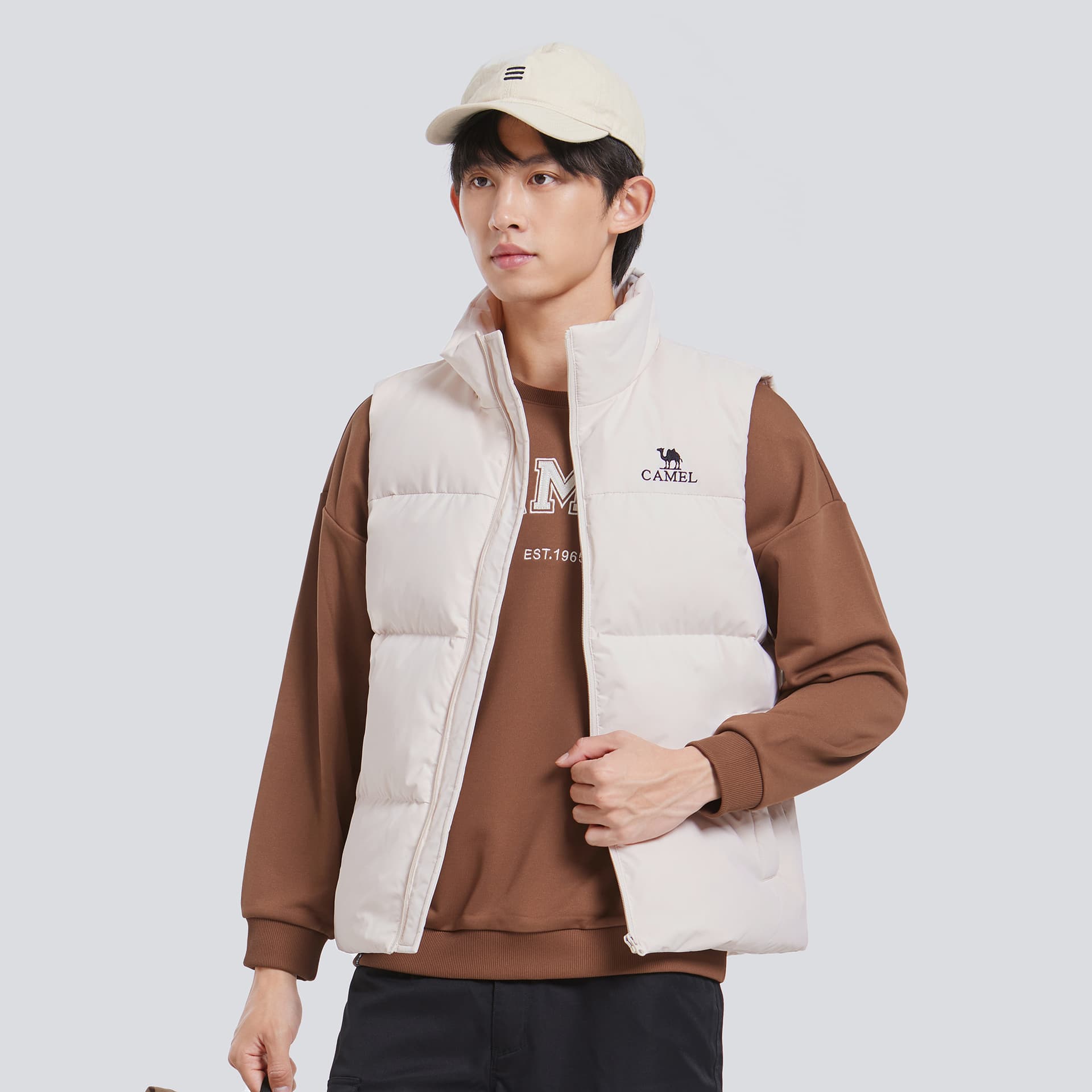Куртка Верблюжий цвет Warm Fleece Collection Жилет Мужской - изображение 4