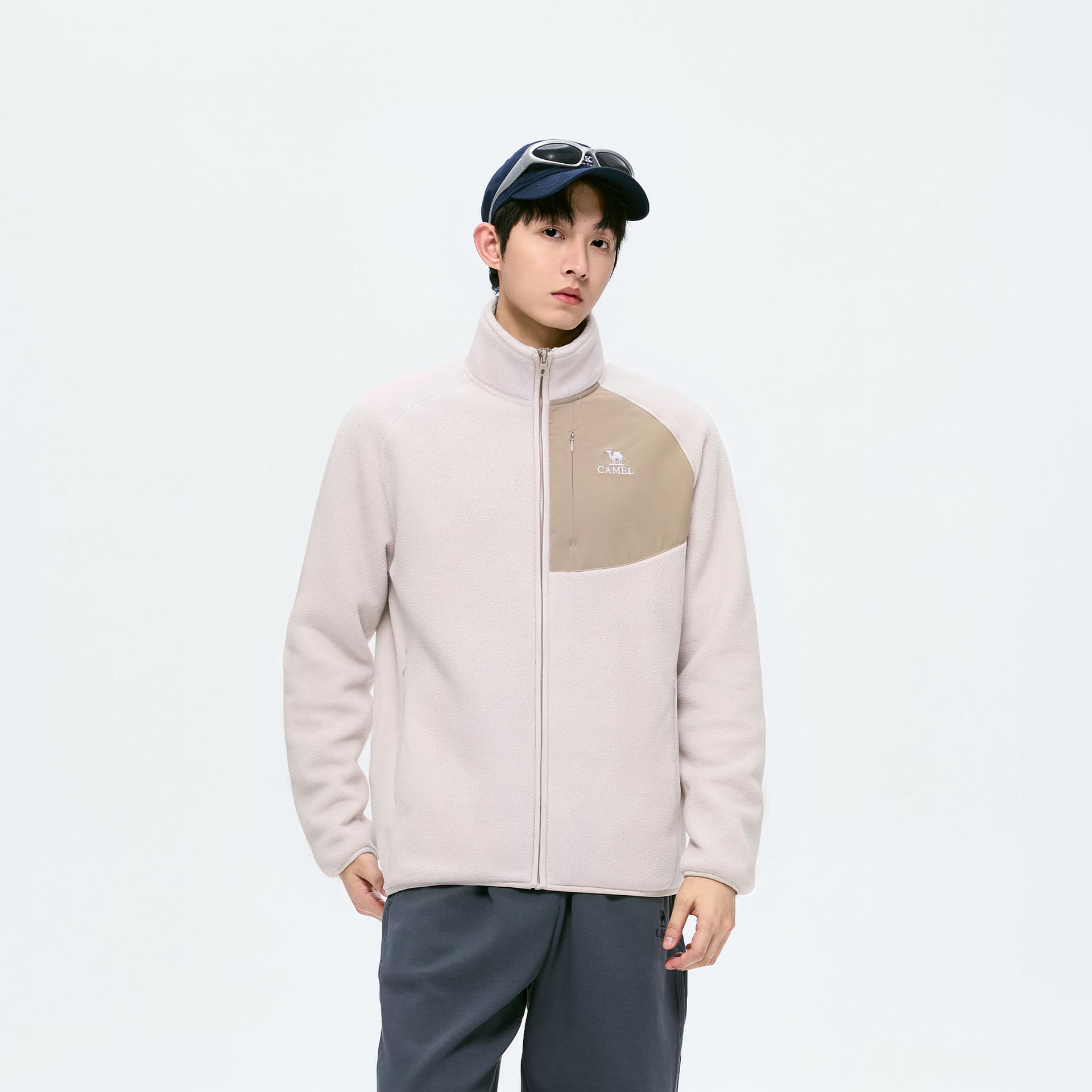 Куртка Верблюжий цвет Warm Fleece Collection Унисекс Флисовая куртка - изображение 3