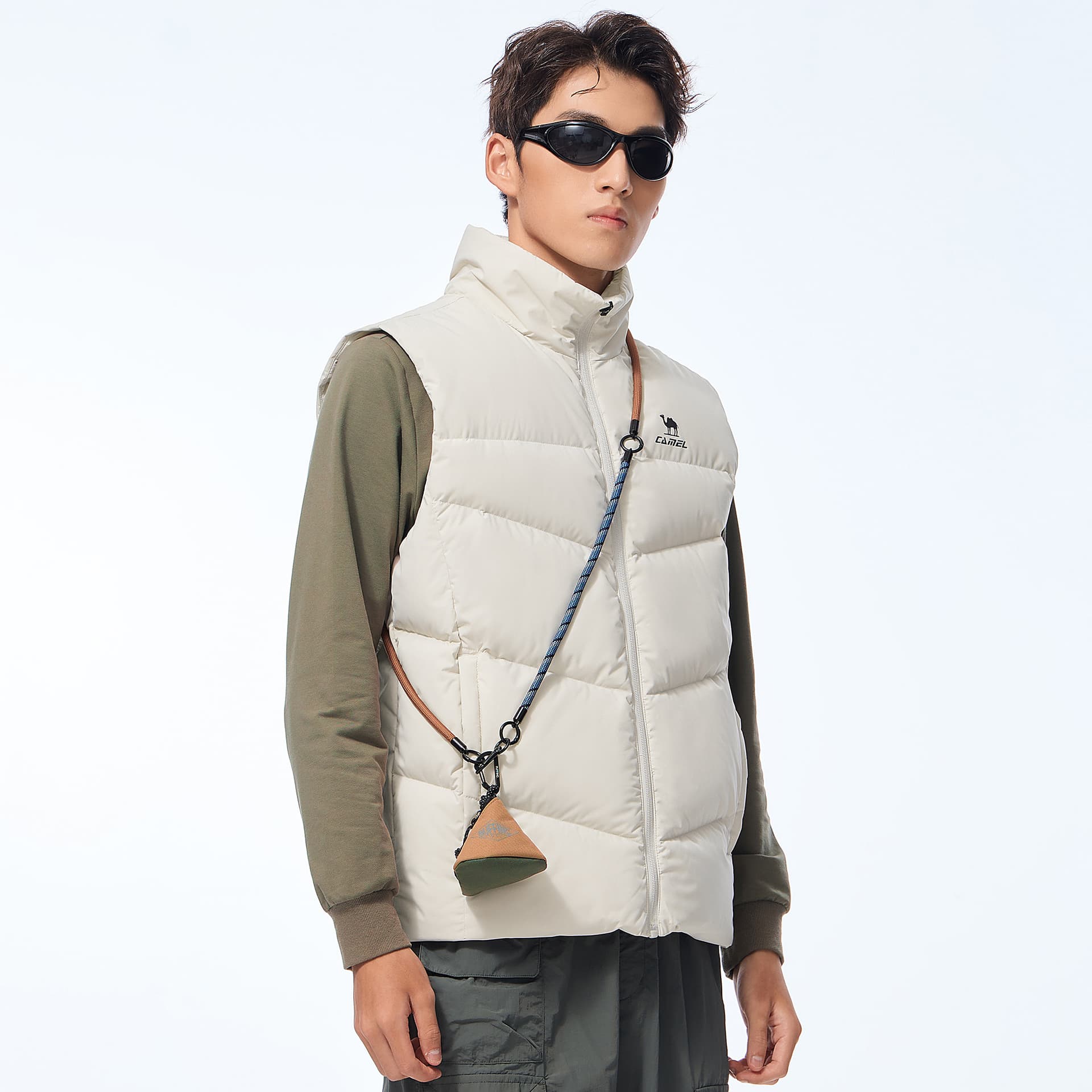 Куртка Camel Warm Fleece Collection Мужской пуховый жилет - изображение 15